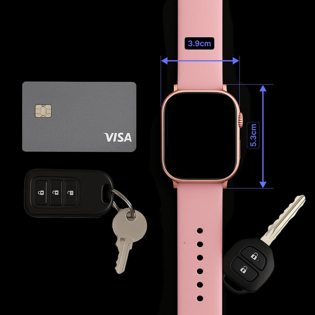 V-Fitness Smart Watch GPS and 2.1 inch Pink 11