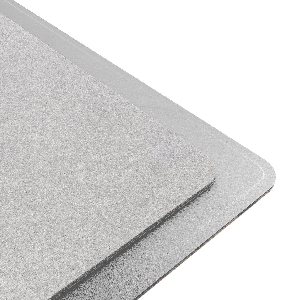 Laser Wireless Charging Desk Mat Grey 9