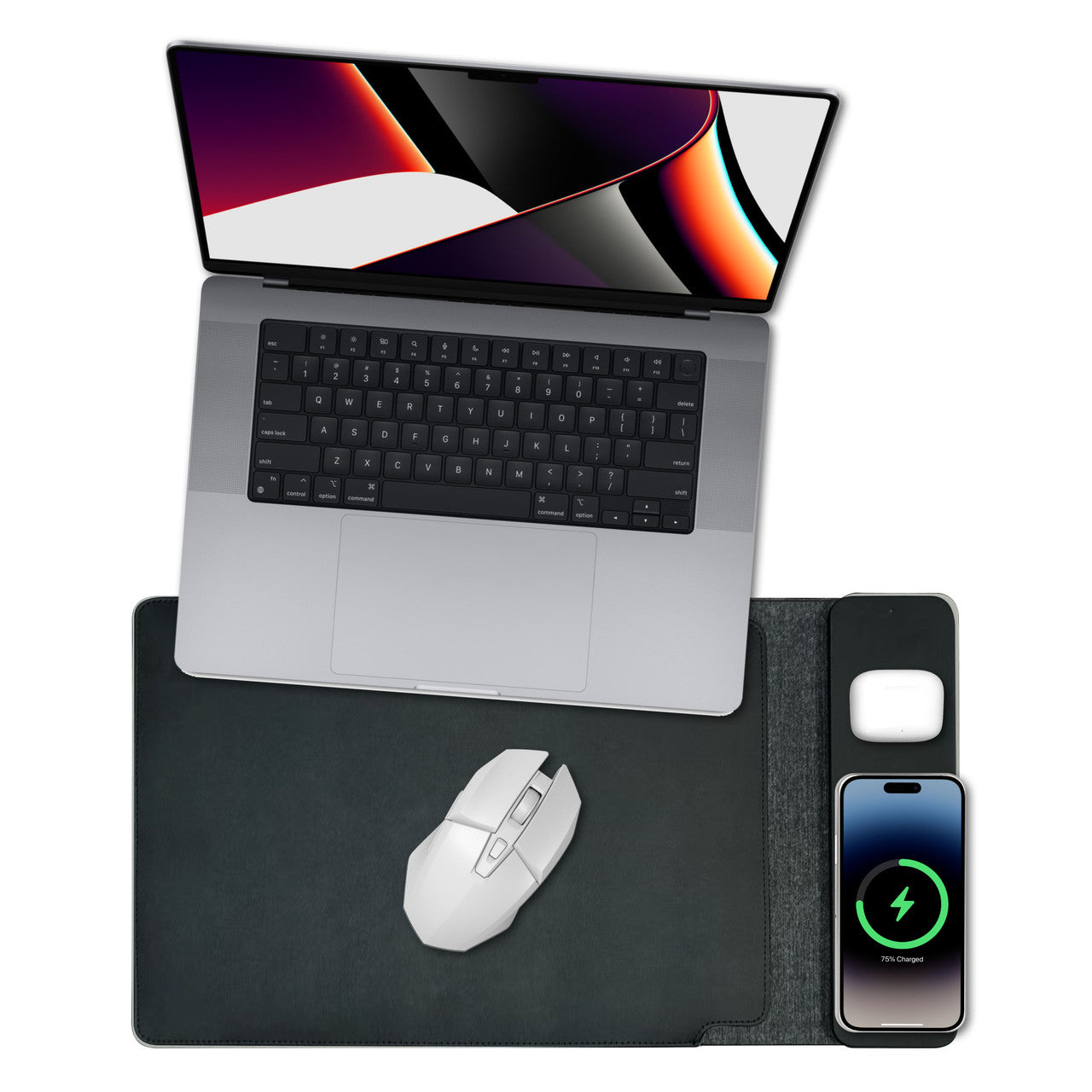 Laser Wireless Charging Laptop Sleeve Up to 16 Inch Black 9
