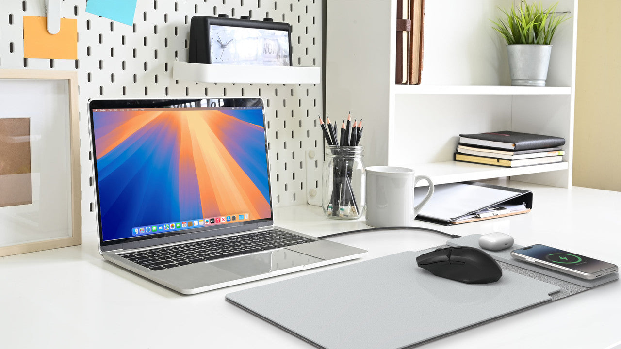 Laser Wireless Charging Laptop Sleeve Up to 16 Inch Grey 4