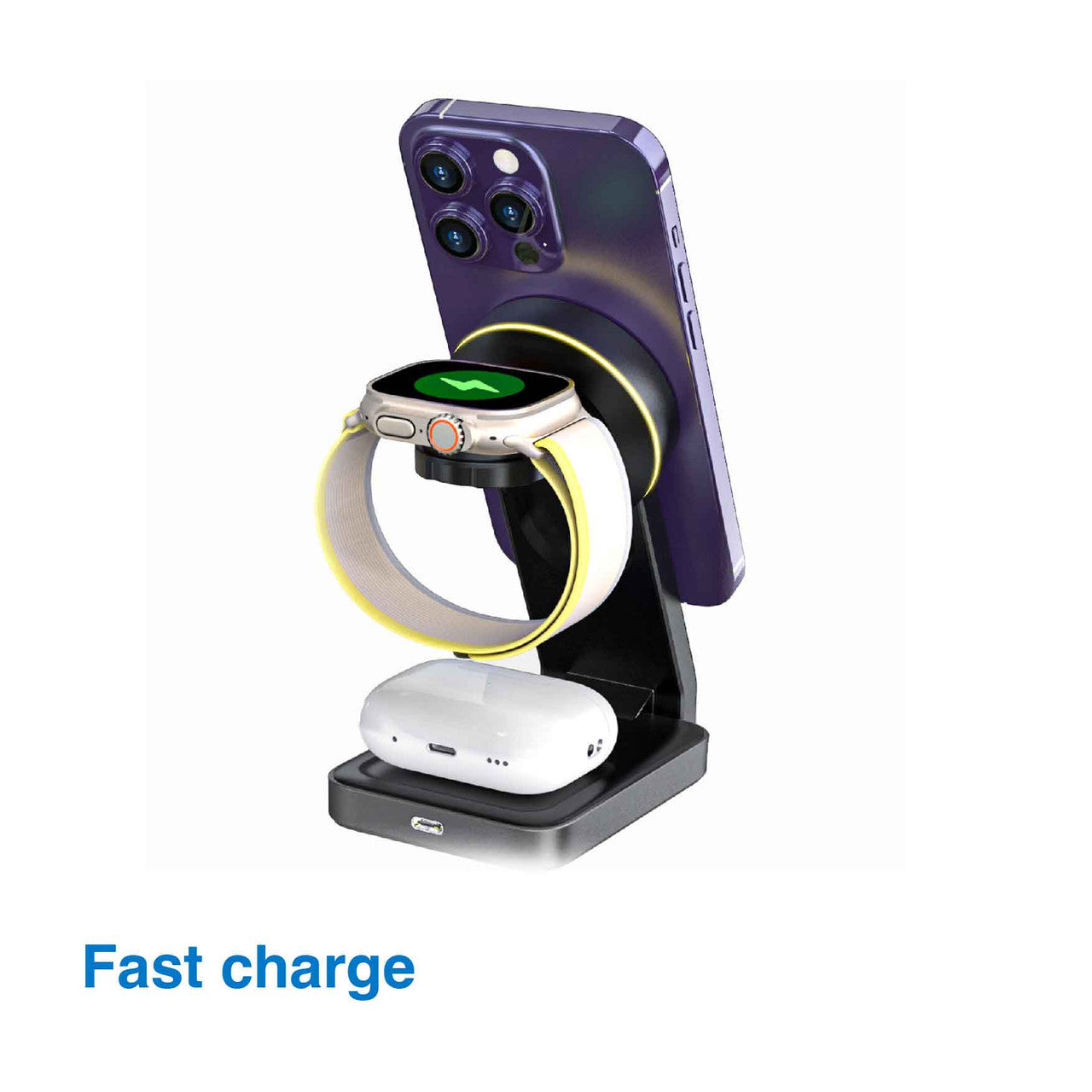 Laser ChargeCore Foldable 3 in 1 MagSafe Charger 6