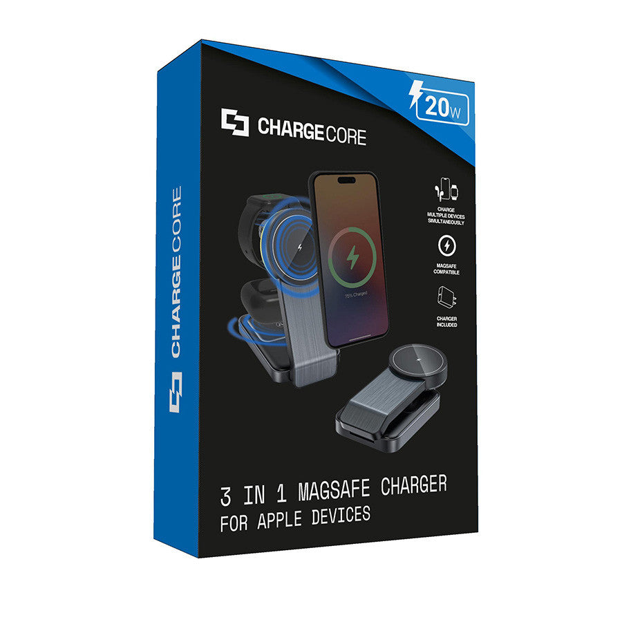 Laser ChargeCore Foldable 3 in 1 MagSafe Charger 7