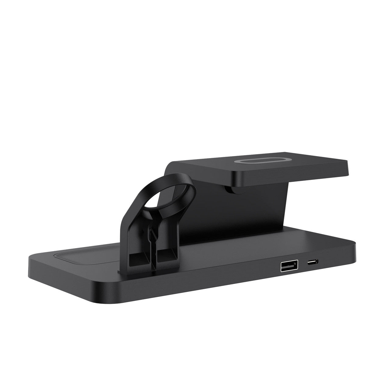 Laser 3-in-1 Wireless Charging Station with Alarm Clock - Black 5