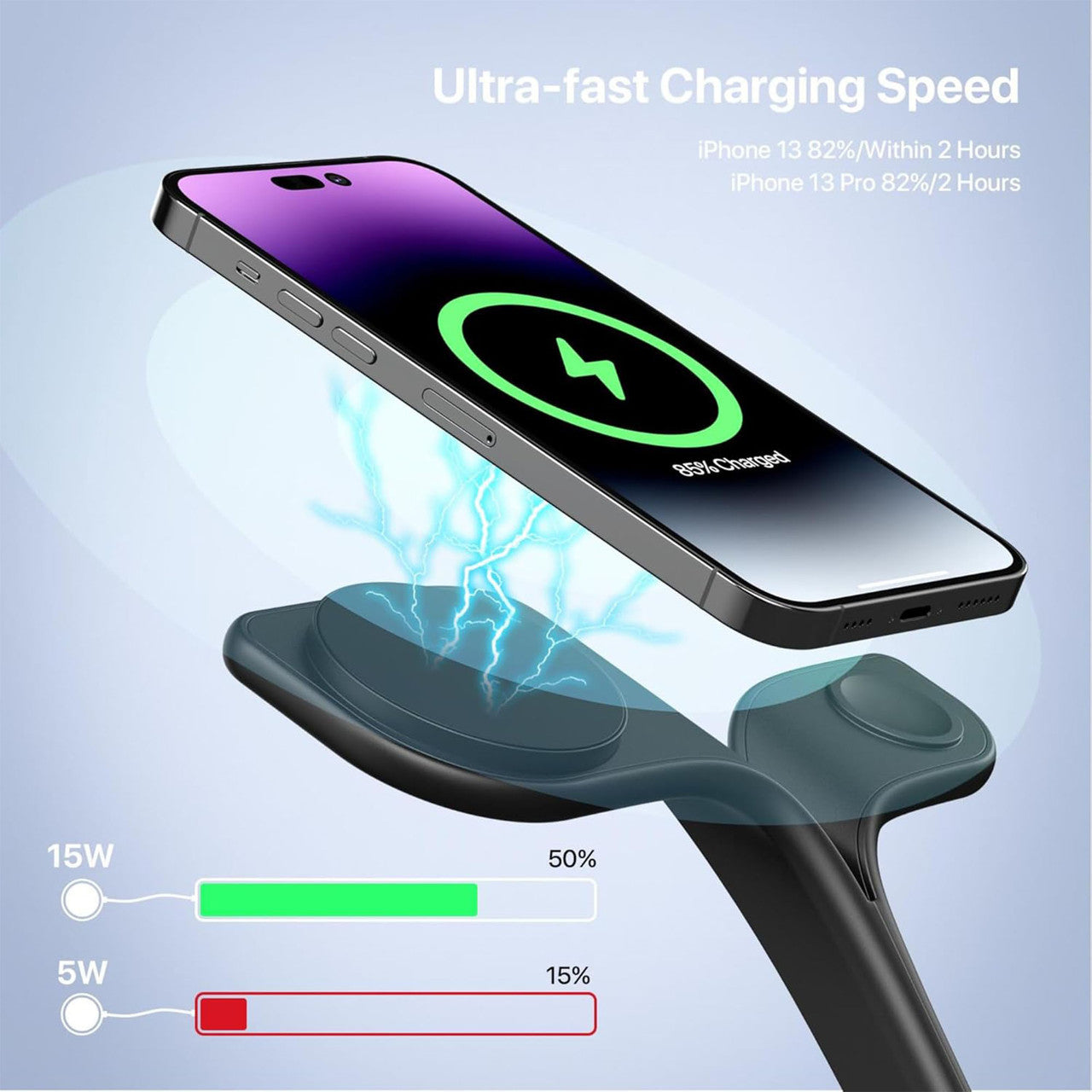 4 in 1 Wireless Charging Station with Night Light 3