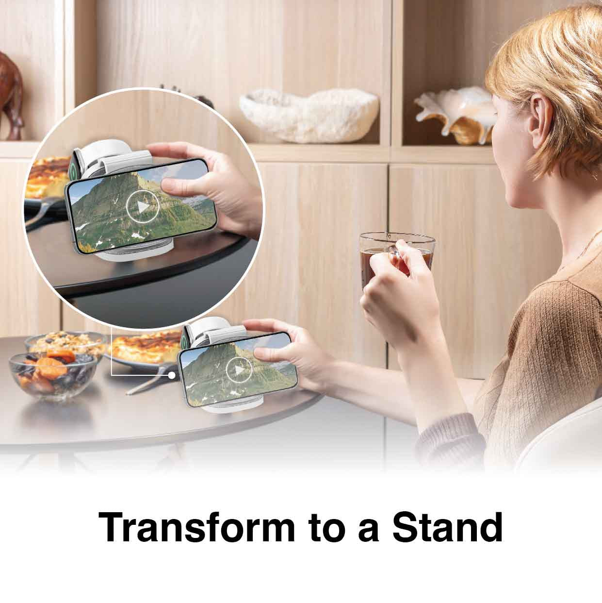 Laser 3-in-1 Travel Wireless Charging Pad for Apple 3