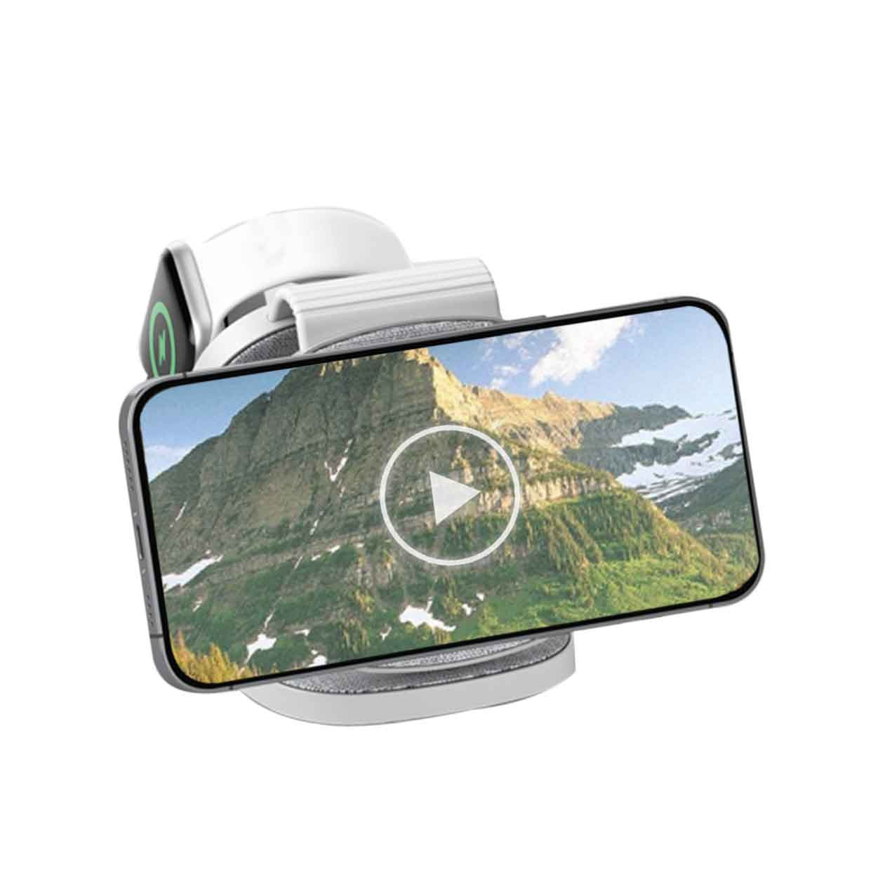 Laser 3-in-1 Travel Wireless Charging Pad for Apple 4