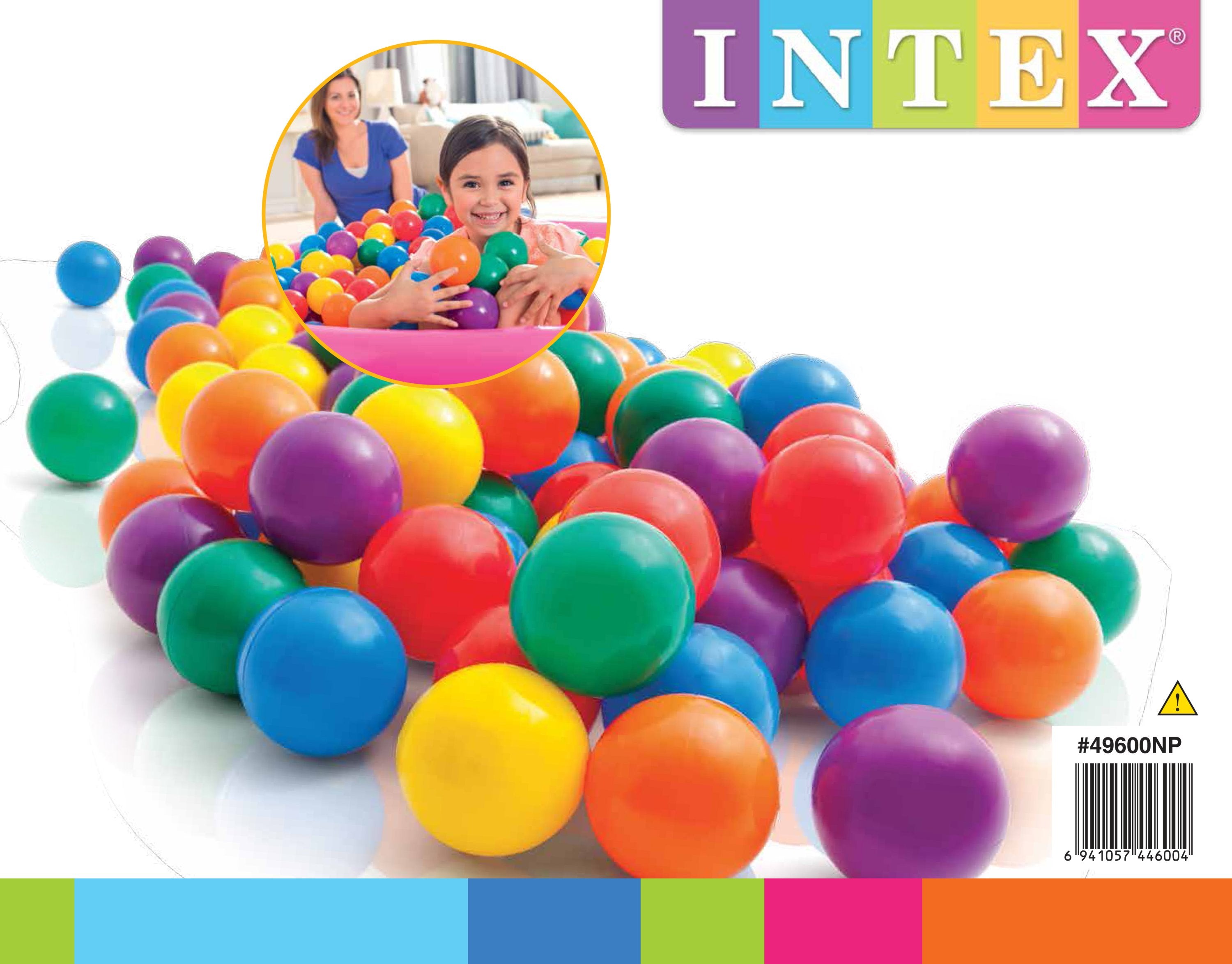 Intex Fun Ballz - 100 Count 49600 3