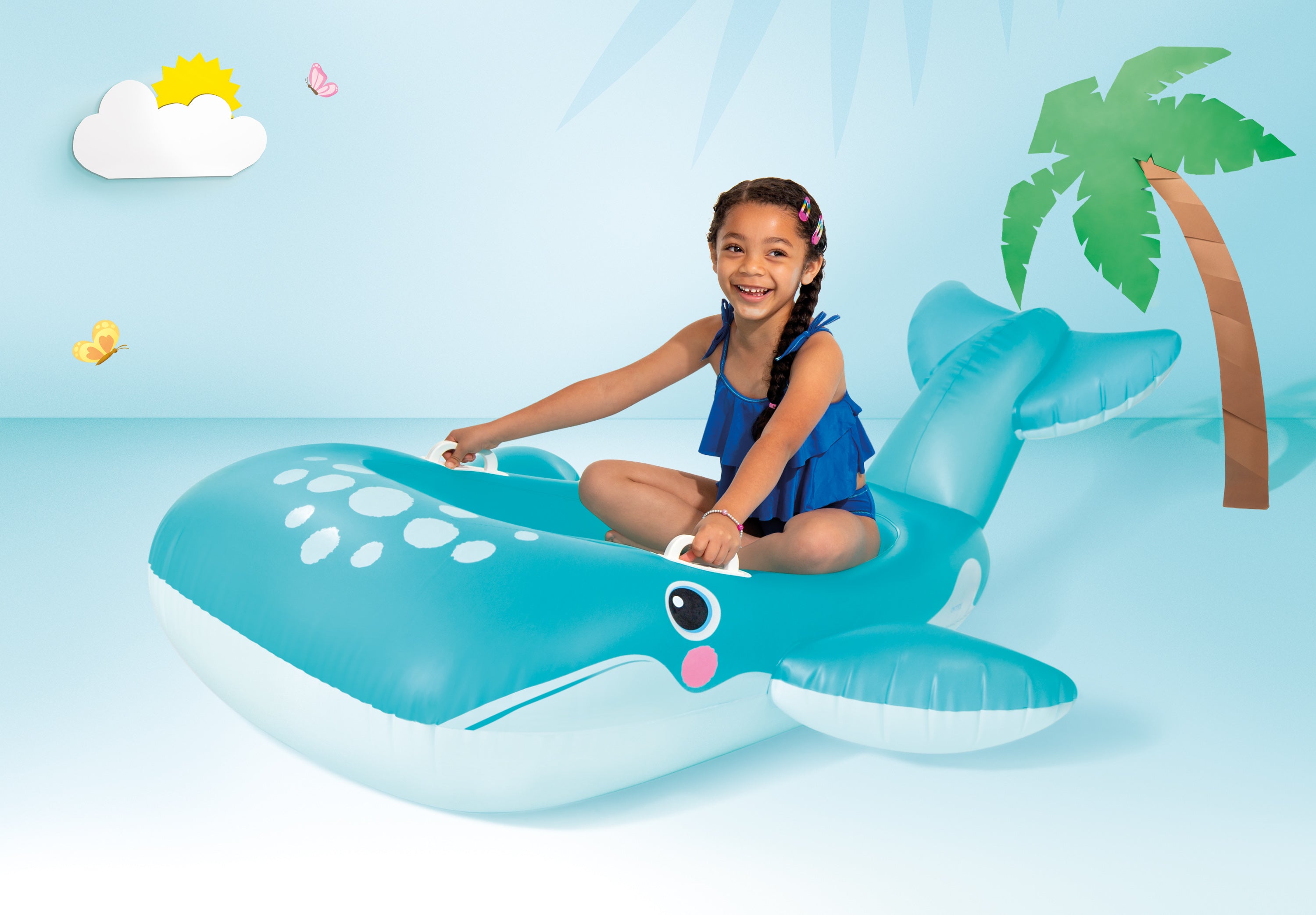 Intex Whale Blue Inflatable Ride - On 57567 5