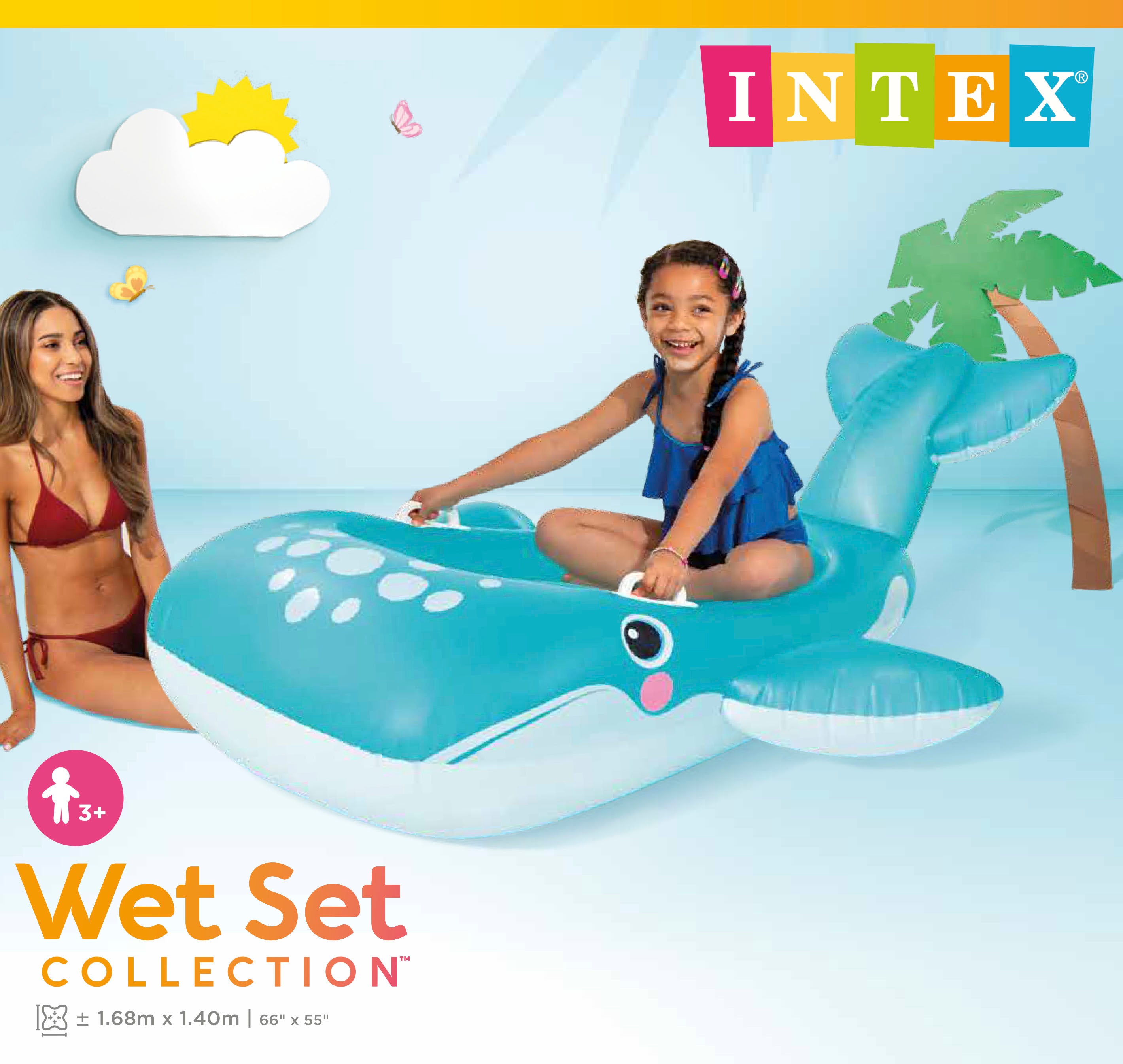 Intex Whale Blue Inflatable Ride - On 57567 6