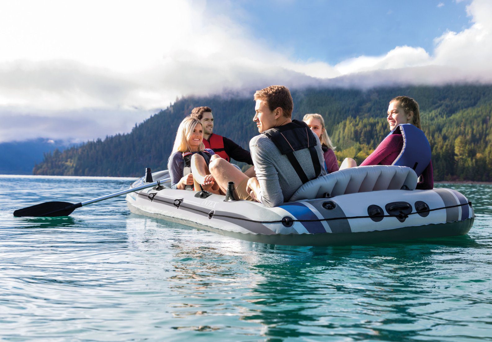 Intex Excursion 5 Boat Set 68325 3