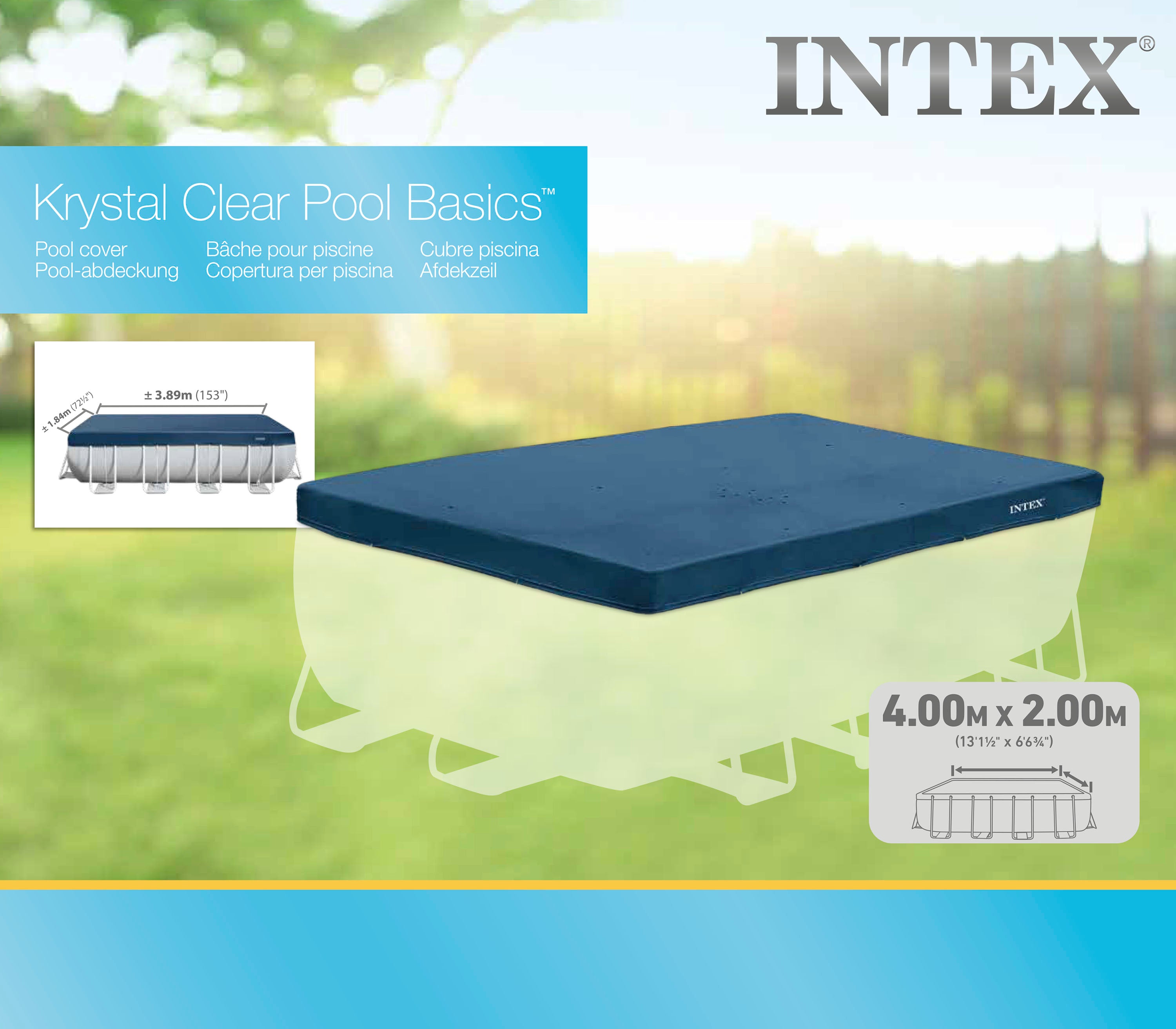 Intex Frame Pool Cover 457cm 28037 3
