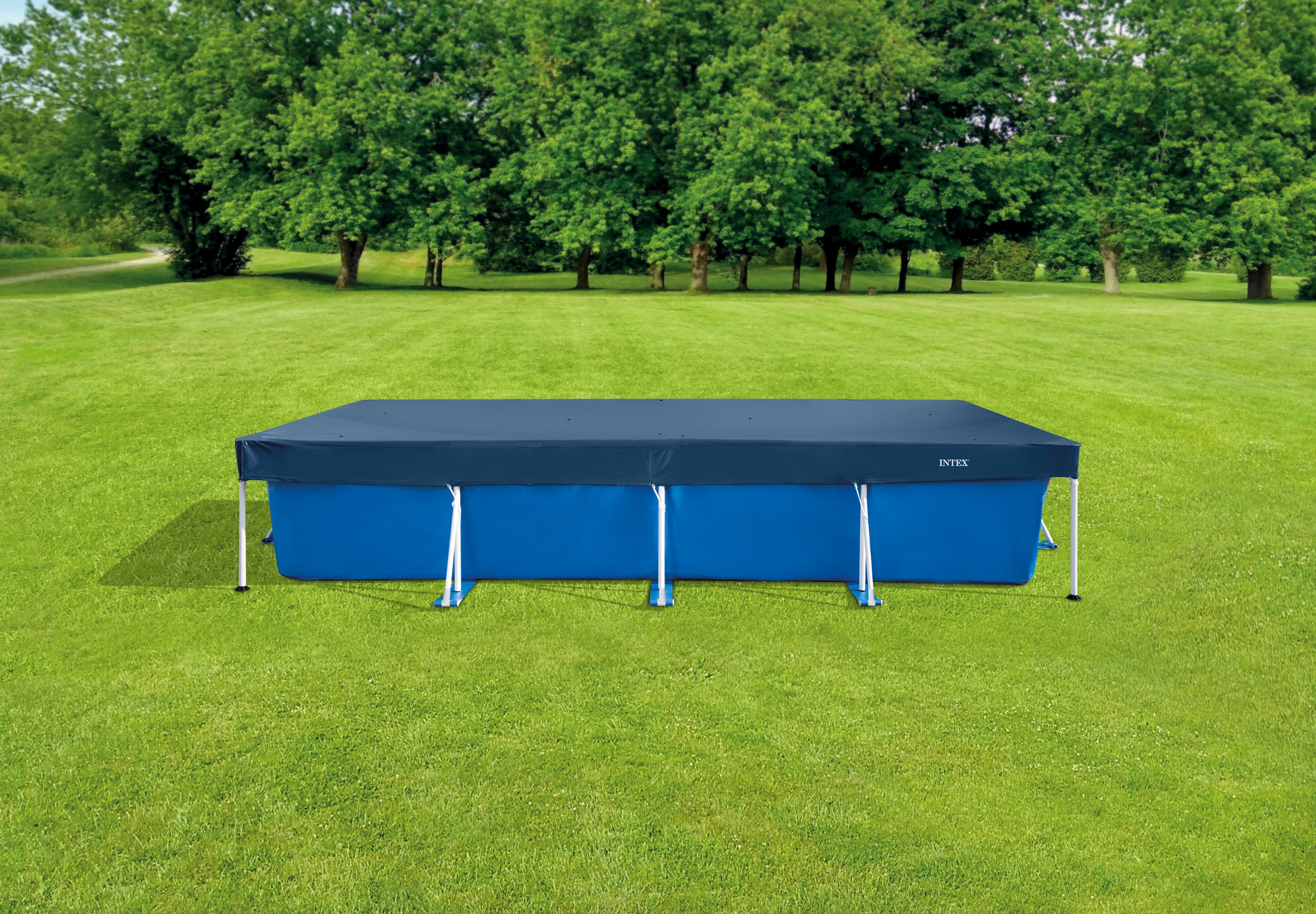 Intex Frame Pool Cover Rectangle  450cm 28039 3