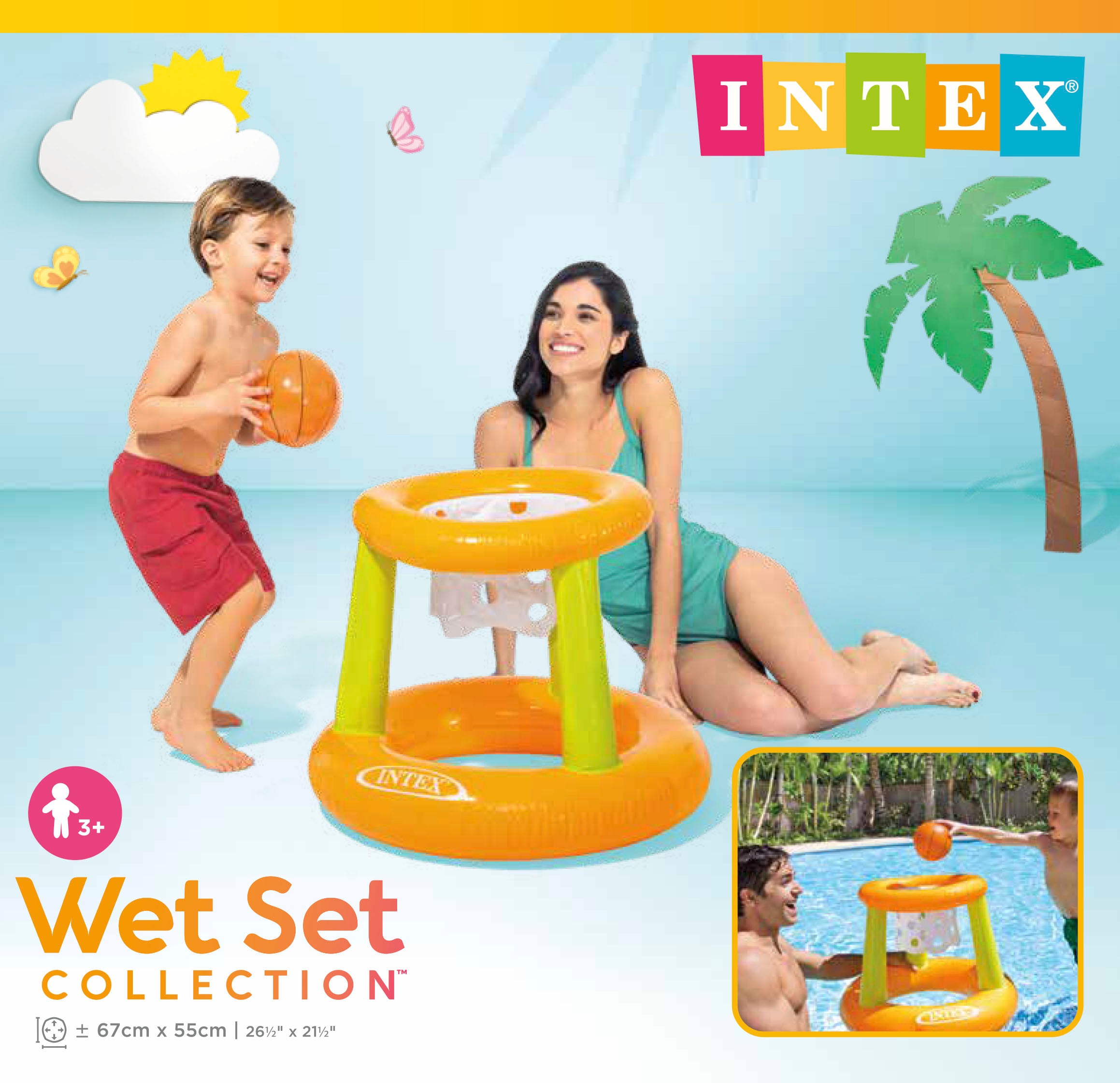 Intex Floating Hoops Basketball Game 58504 5