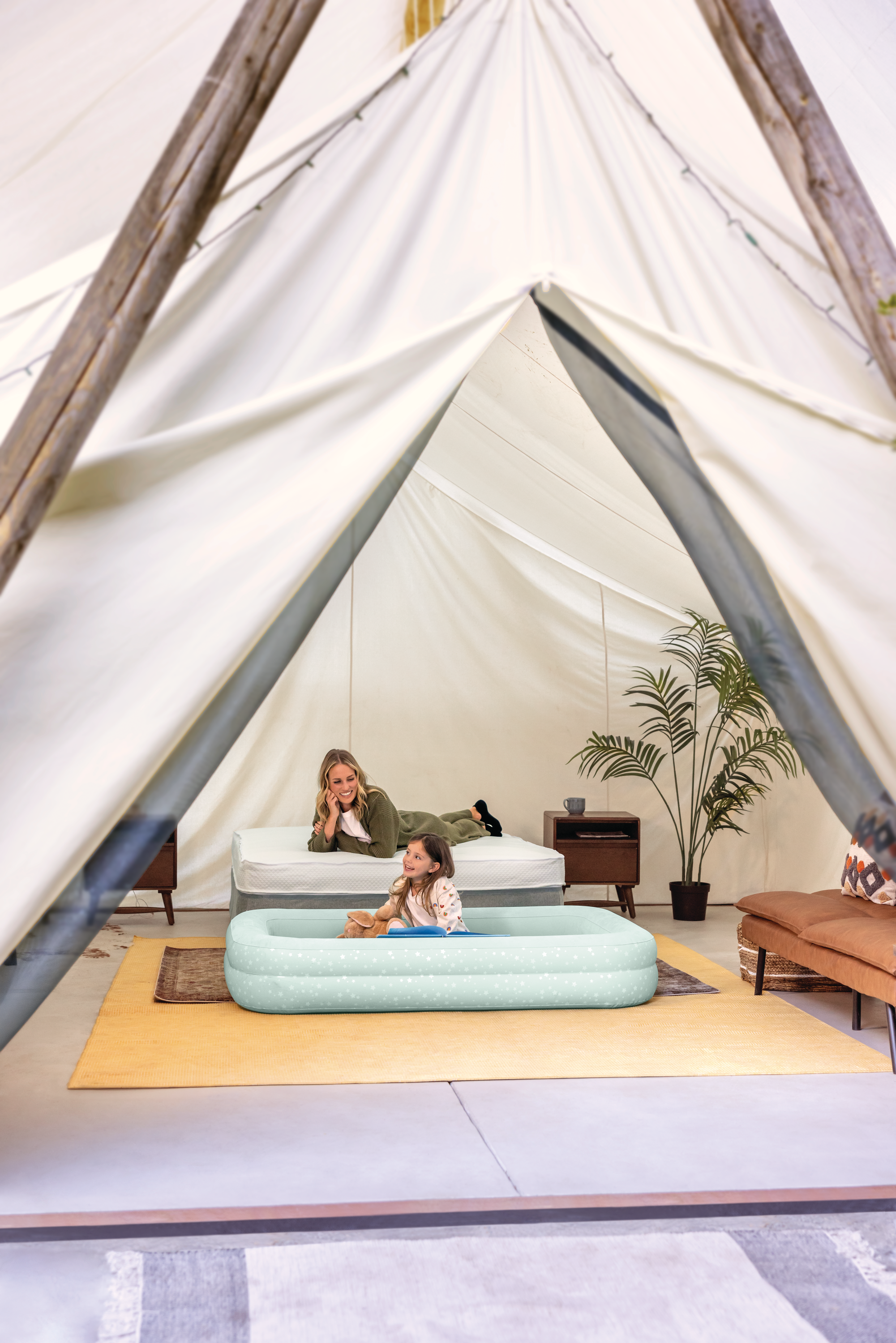 Intex Kidz Inflatable Travel Bed set with Hand Pump - Stars. Great for Travel 66810 11