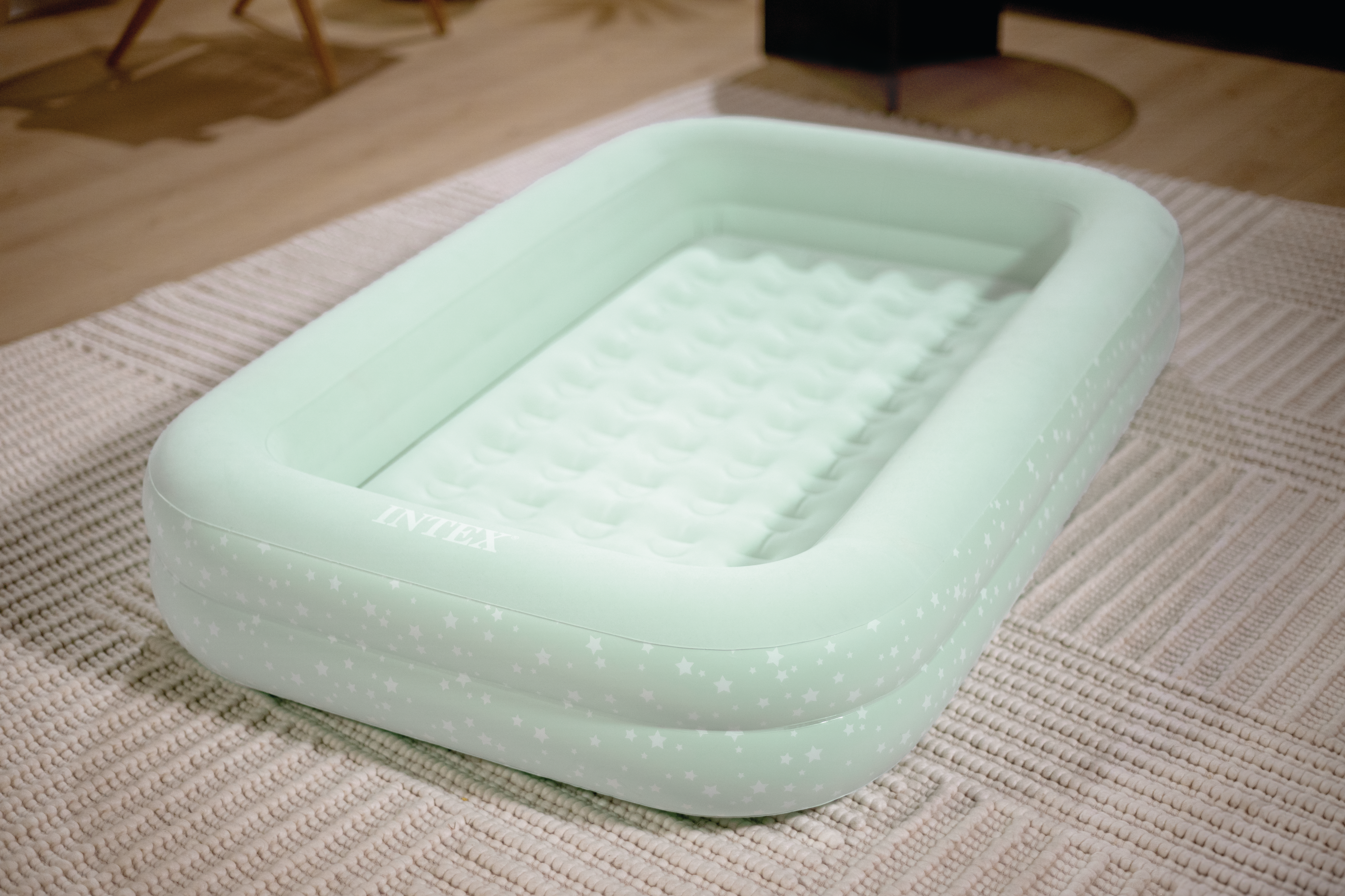 Intex Kidz Inflatable Travel Bed set with Hand Pump - Stars. Great for Travel 66810 12