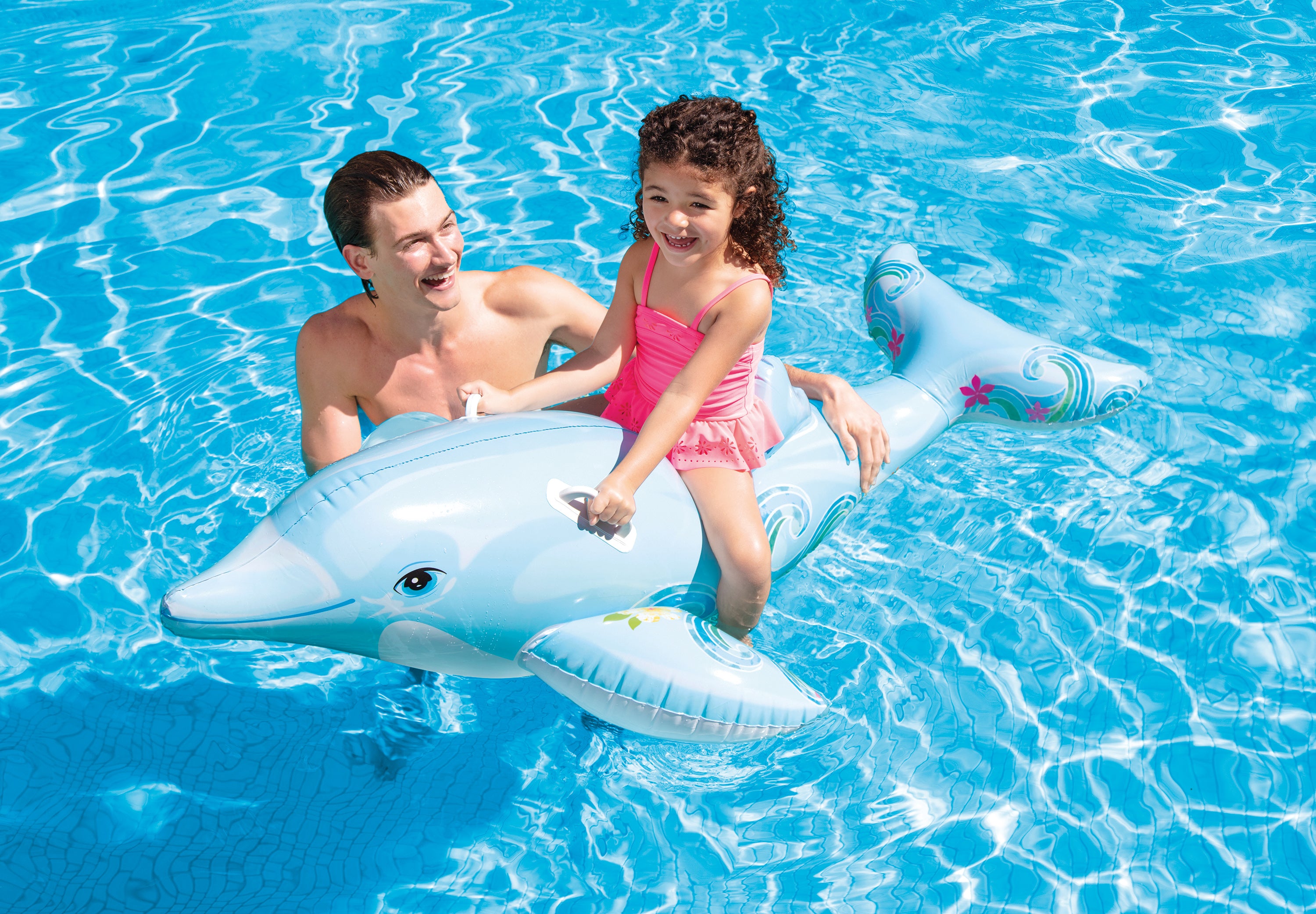Intex Lil' Dolphin Ride-On Pool Kids Float 58535 3