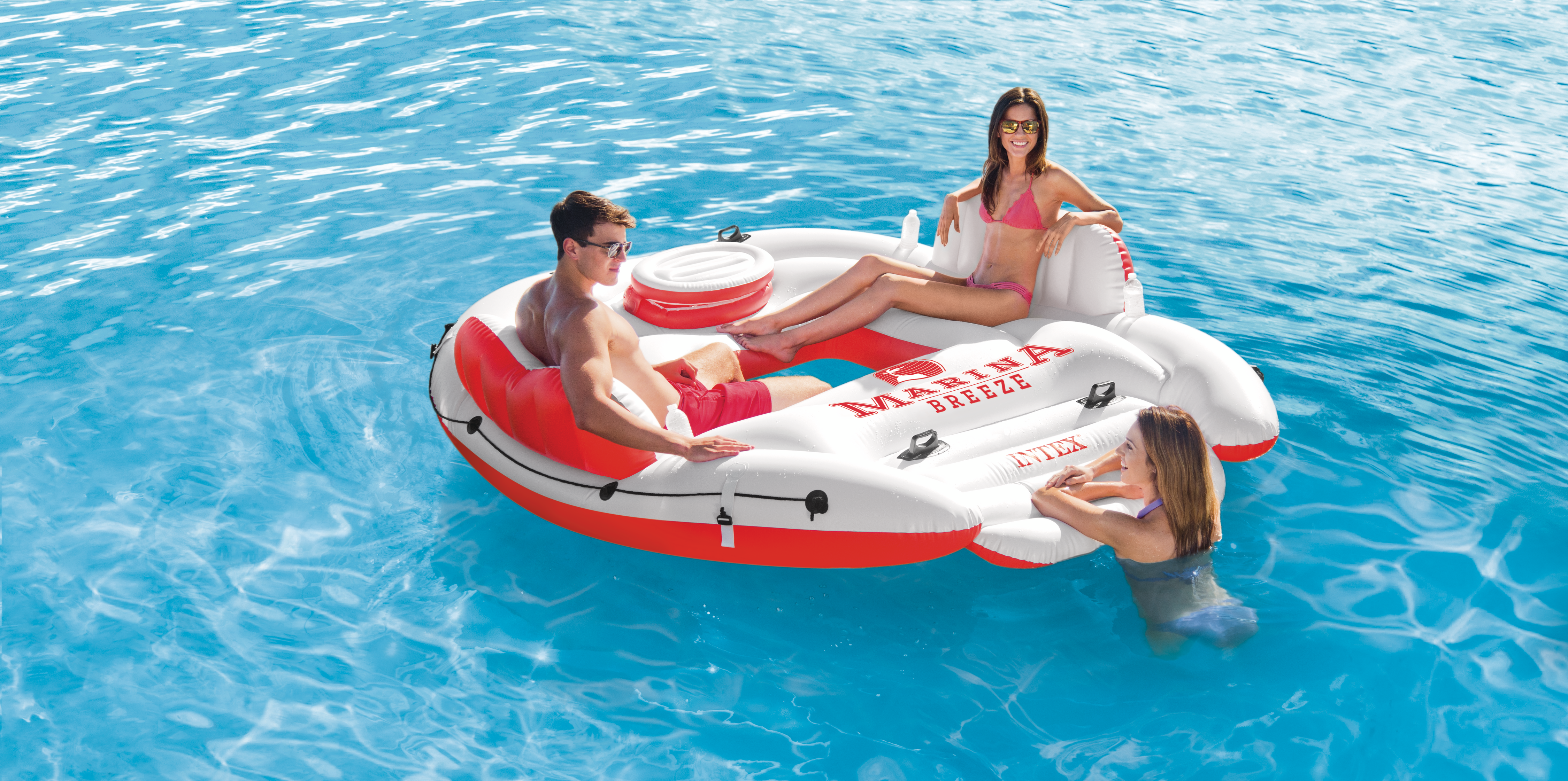 Intex Marina Breeze Inflatable Pontoon 56296 4