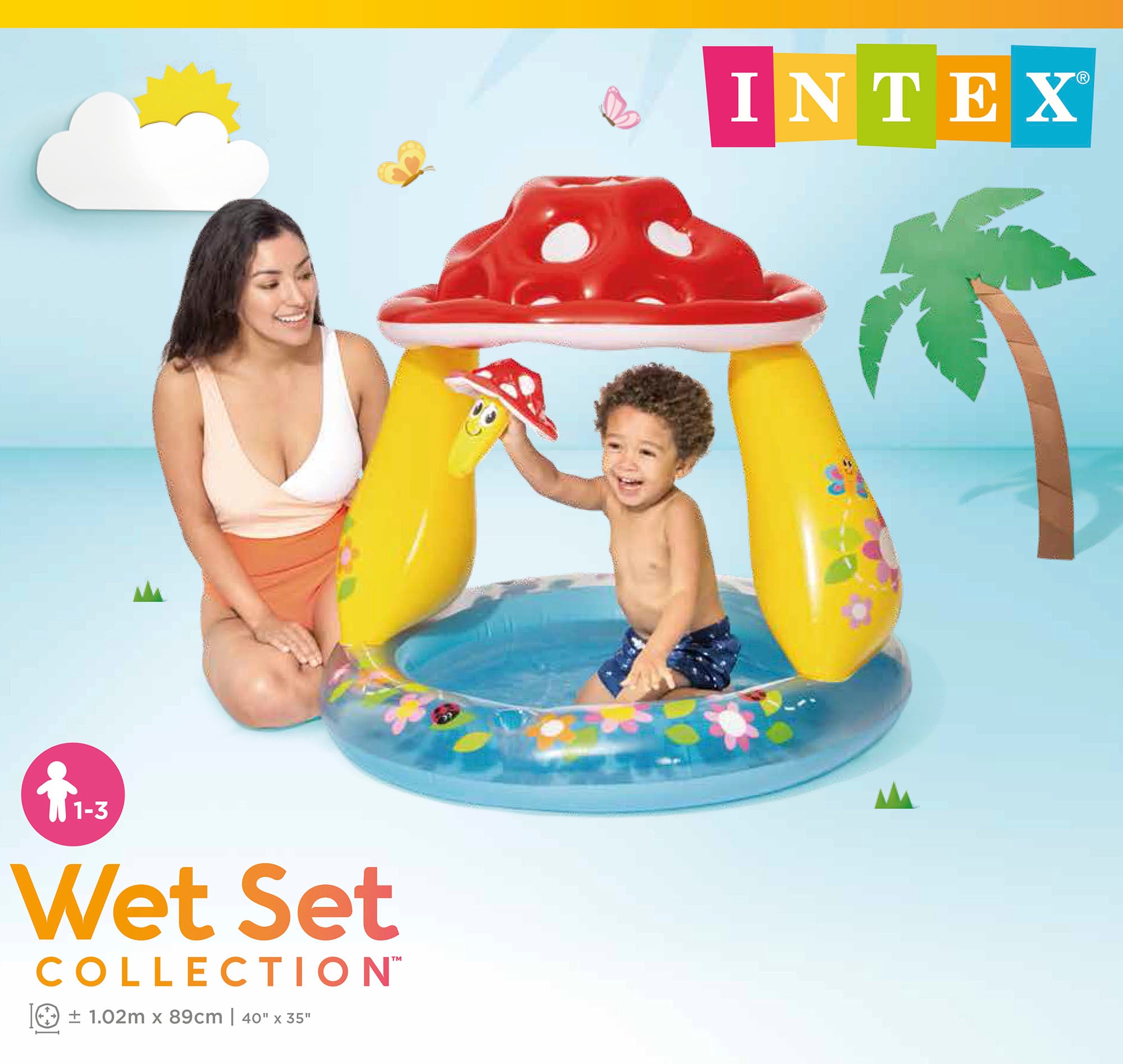 Intex Mushroom Inflatable Kiddie Pool 57114 4