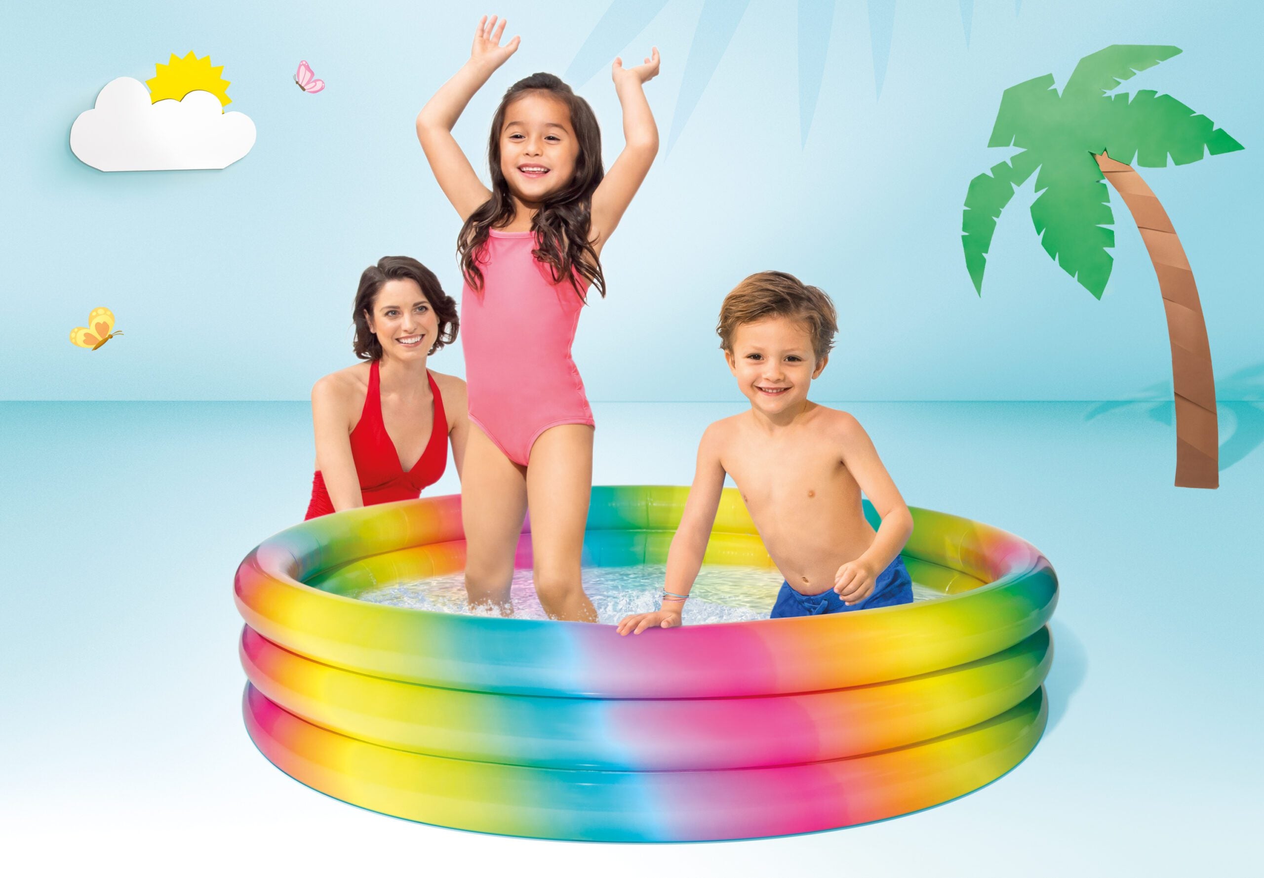 Intex RAINBOW OMBRE POOL 147cm 58439 3