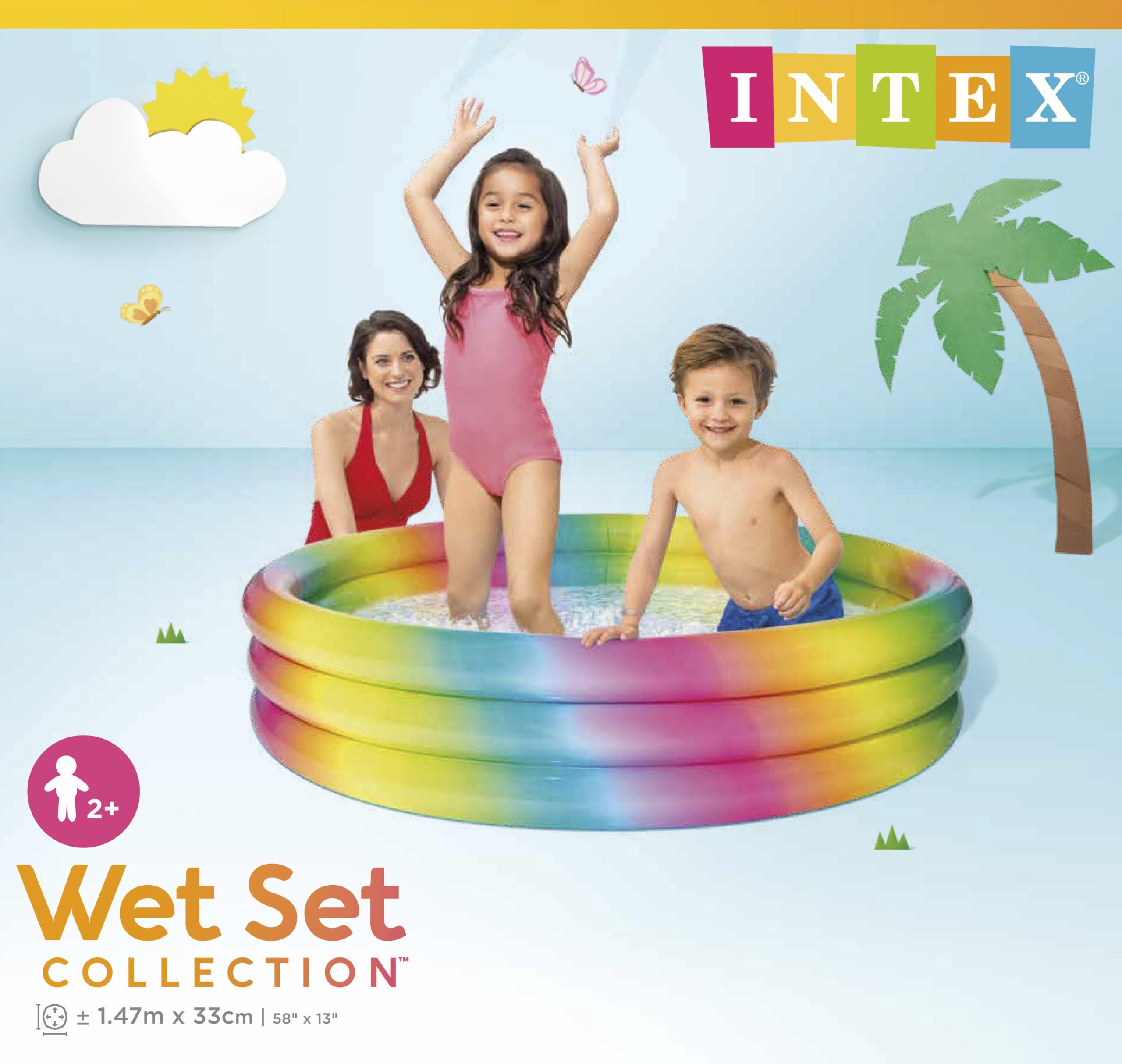 Intex RAINBOW OMBRE POOL 147cm 58439 4