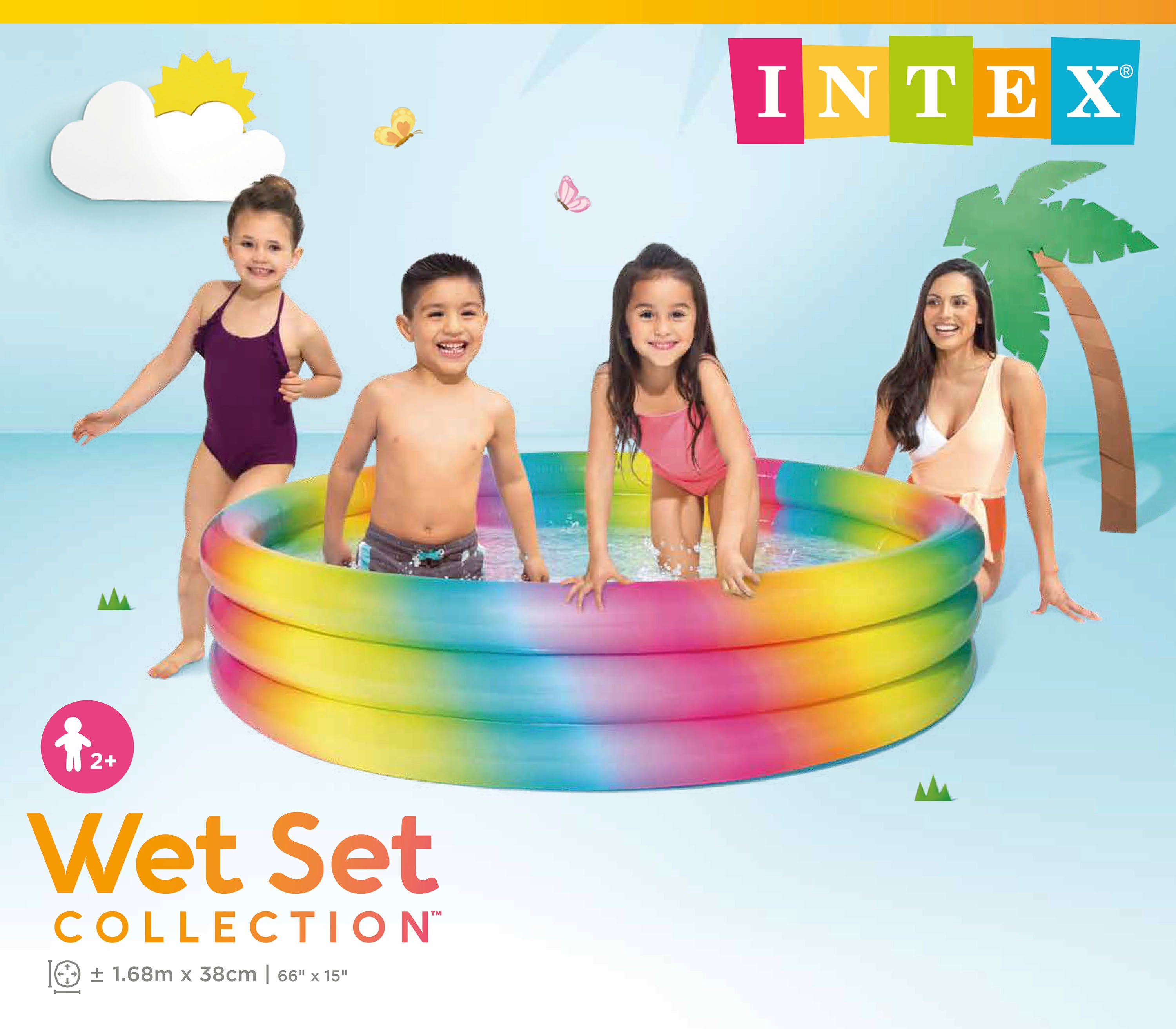 Intex RAINBOW OMBRE POOL 168cm 58449 4