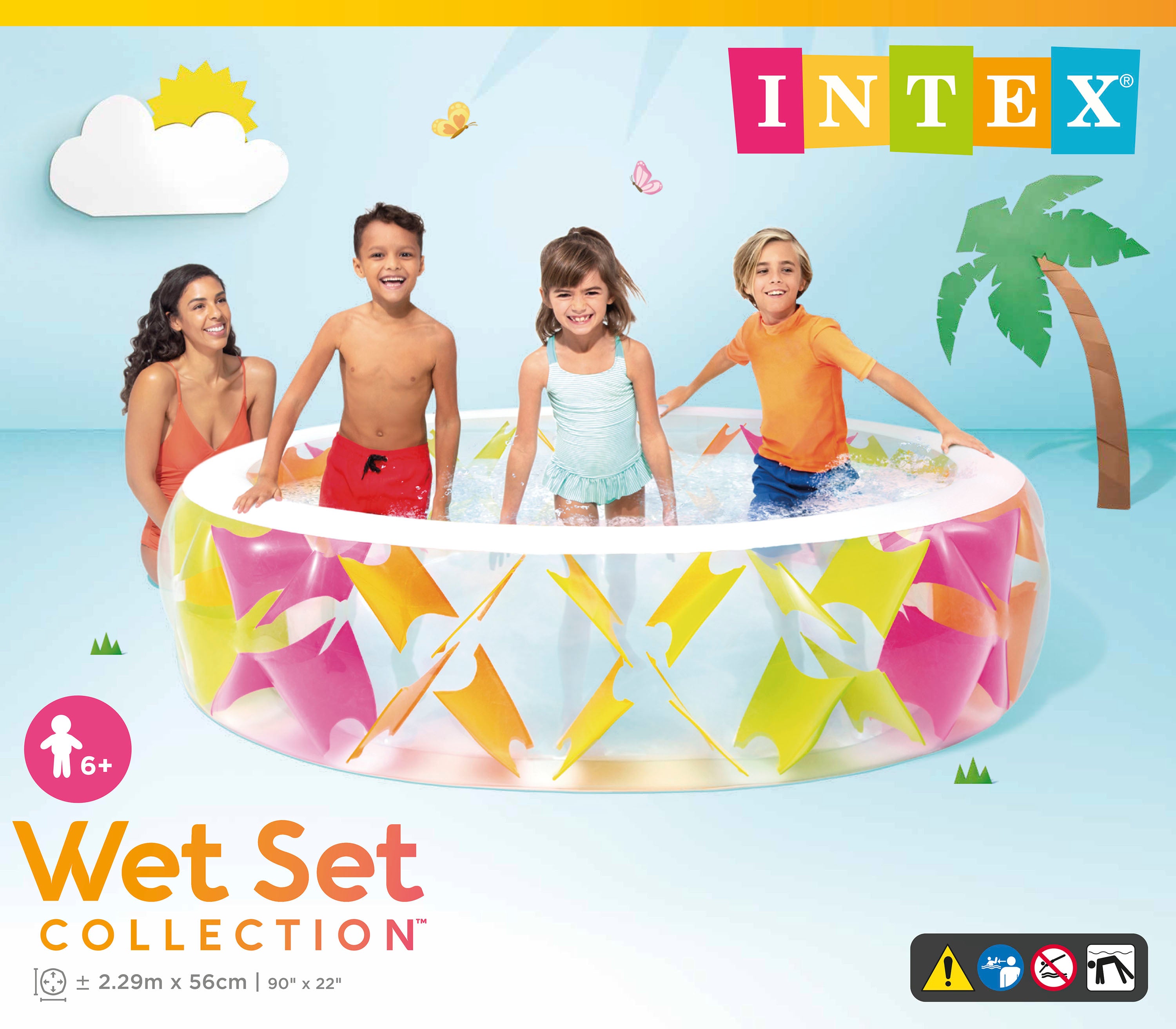 INTEX Pinwheel Swim Centre Pool 229cm x 56cm 56494 4