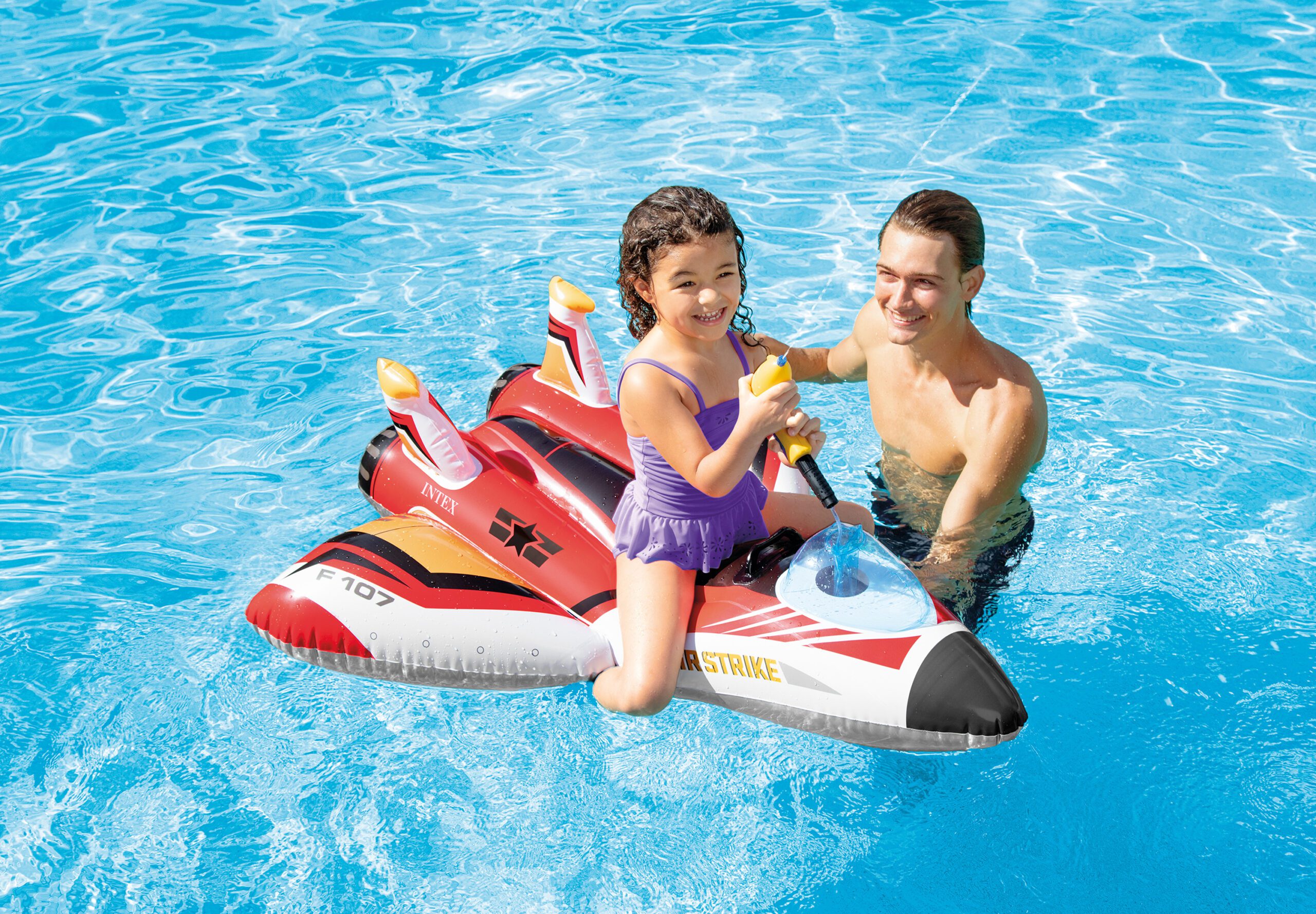 Intex Water Gun Plane Ride-On Pool Toy 57536 3