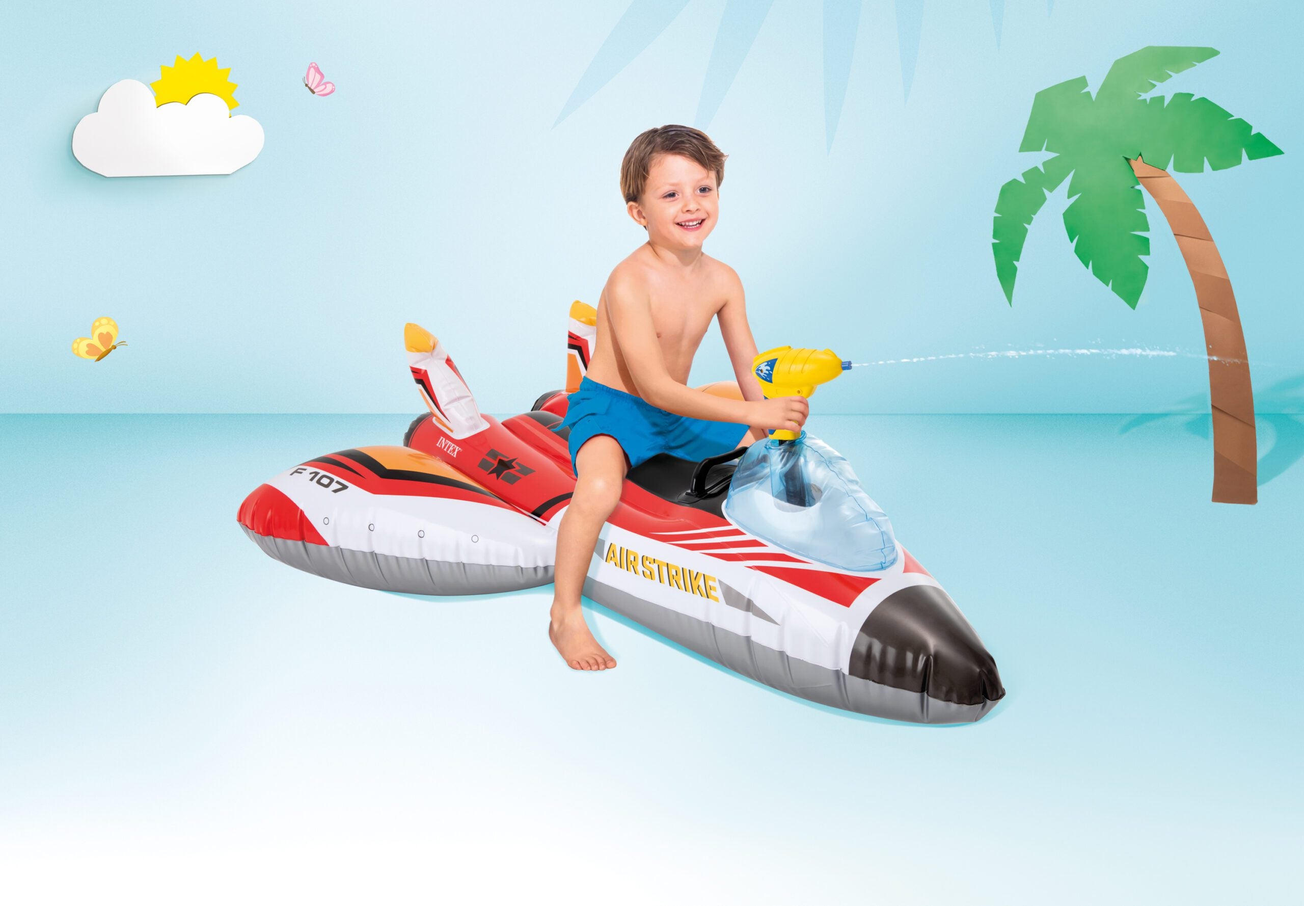 Intex Water Gun Plane Ride-On Pool Toy 57536 5