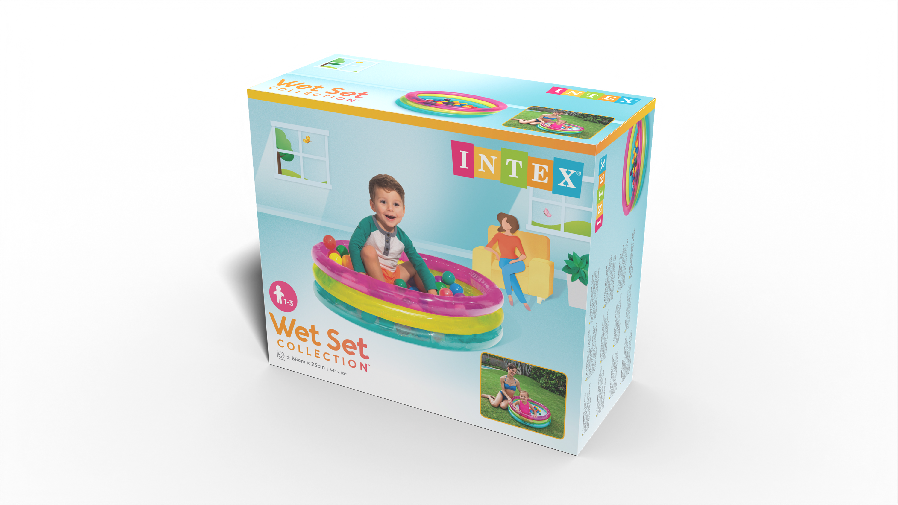 Intex 3 Ring Baby Ball Pit 48674 6