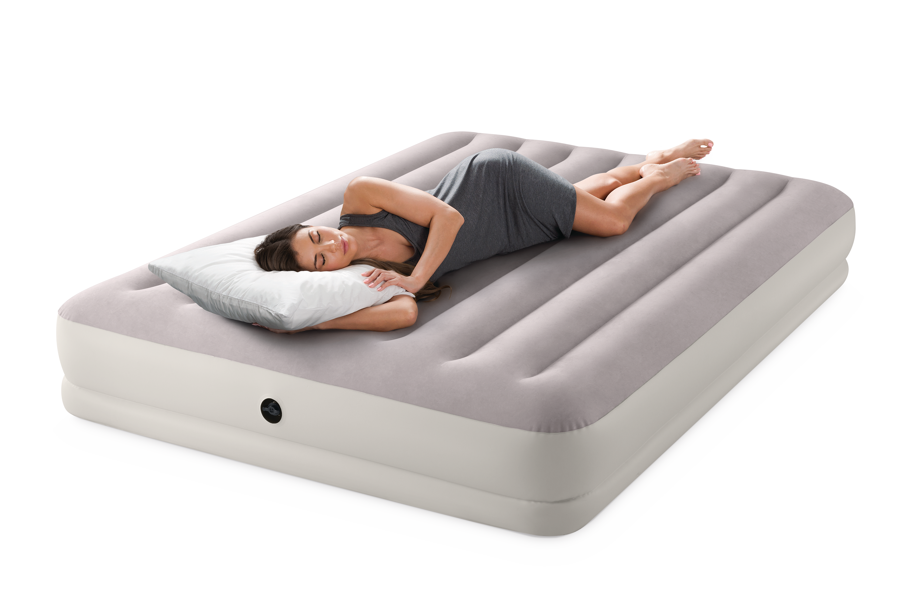 Intex Queen Dura-Beam Prestige Mid-Rise Airbed w/ USB150 Pump- 64179 4
