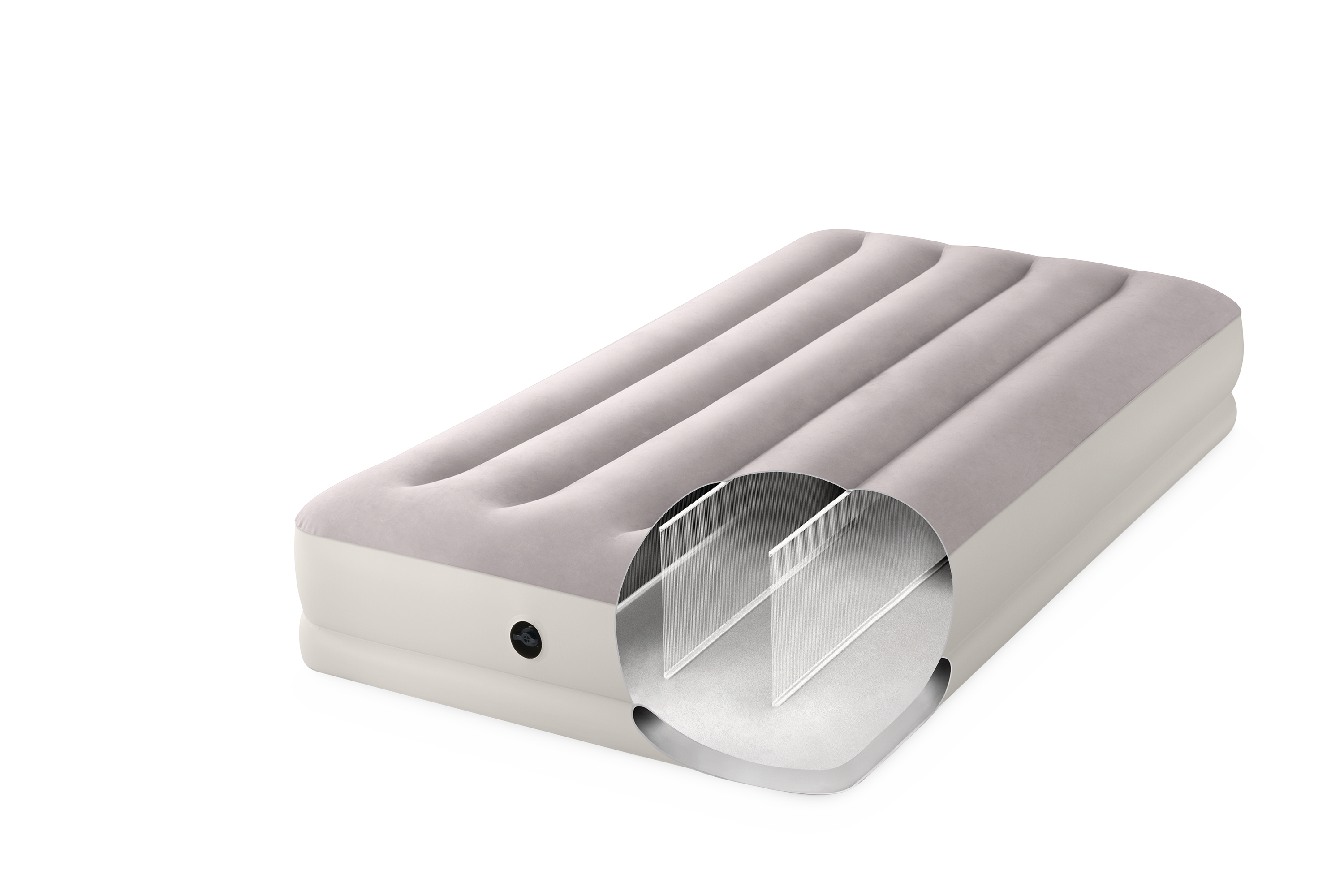 Intex Single (Twin) Dura-Beam Prestige Mid-Rise Airbed w/ USB150 Pump - 64177