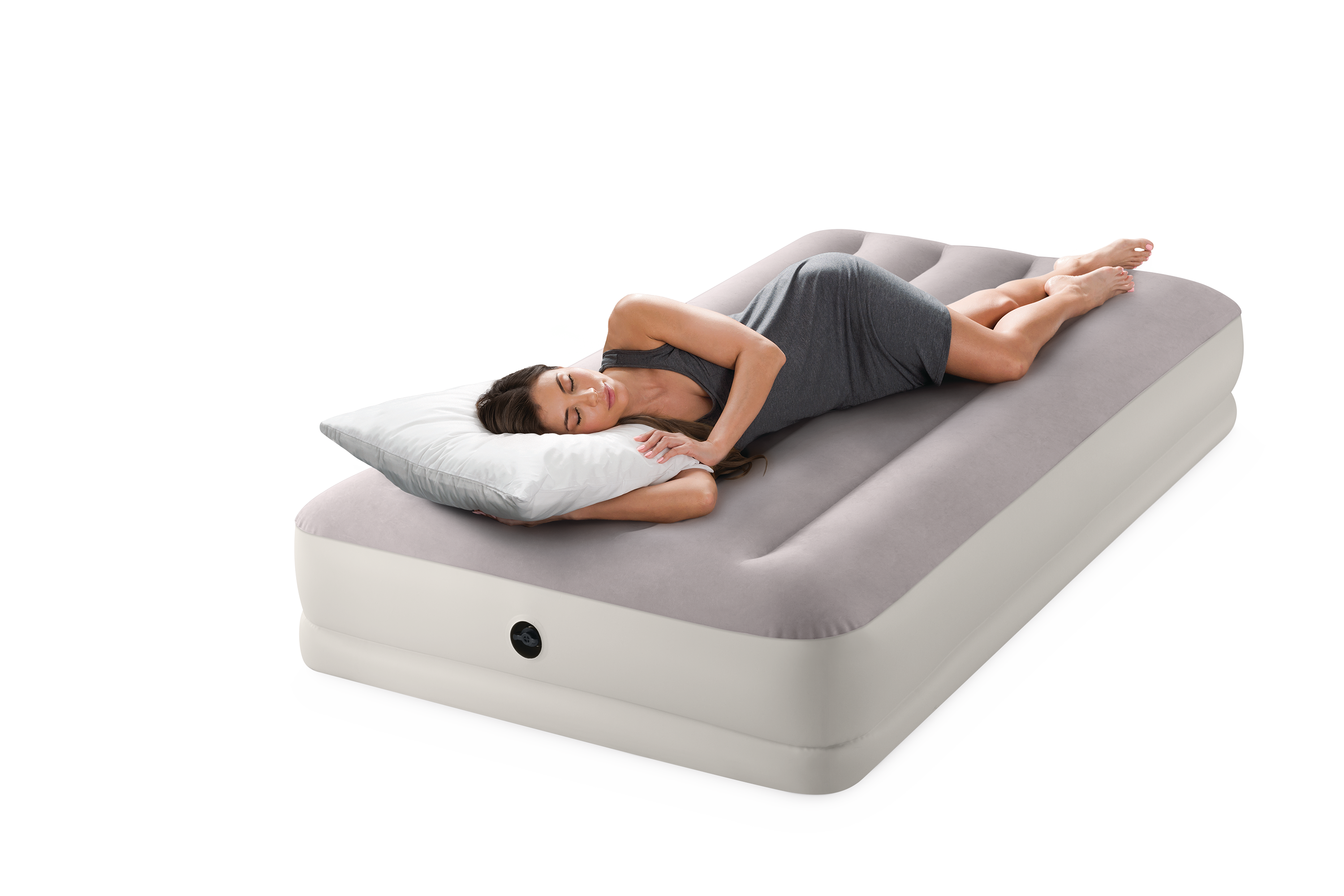 Intex Single (Twin) Dura-Beam Prestige Mid-Rise Airbed w/ USB150 Pump - 64177 4