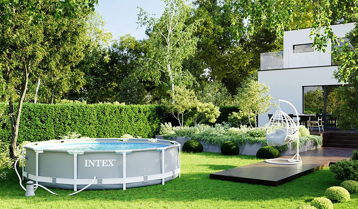Intex PRISM 10' Metal Frame Above Ground Pool - 305cm x 76cm 26702 3