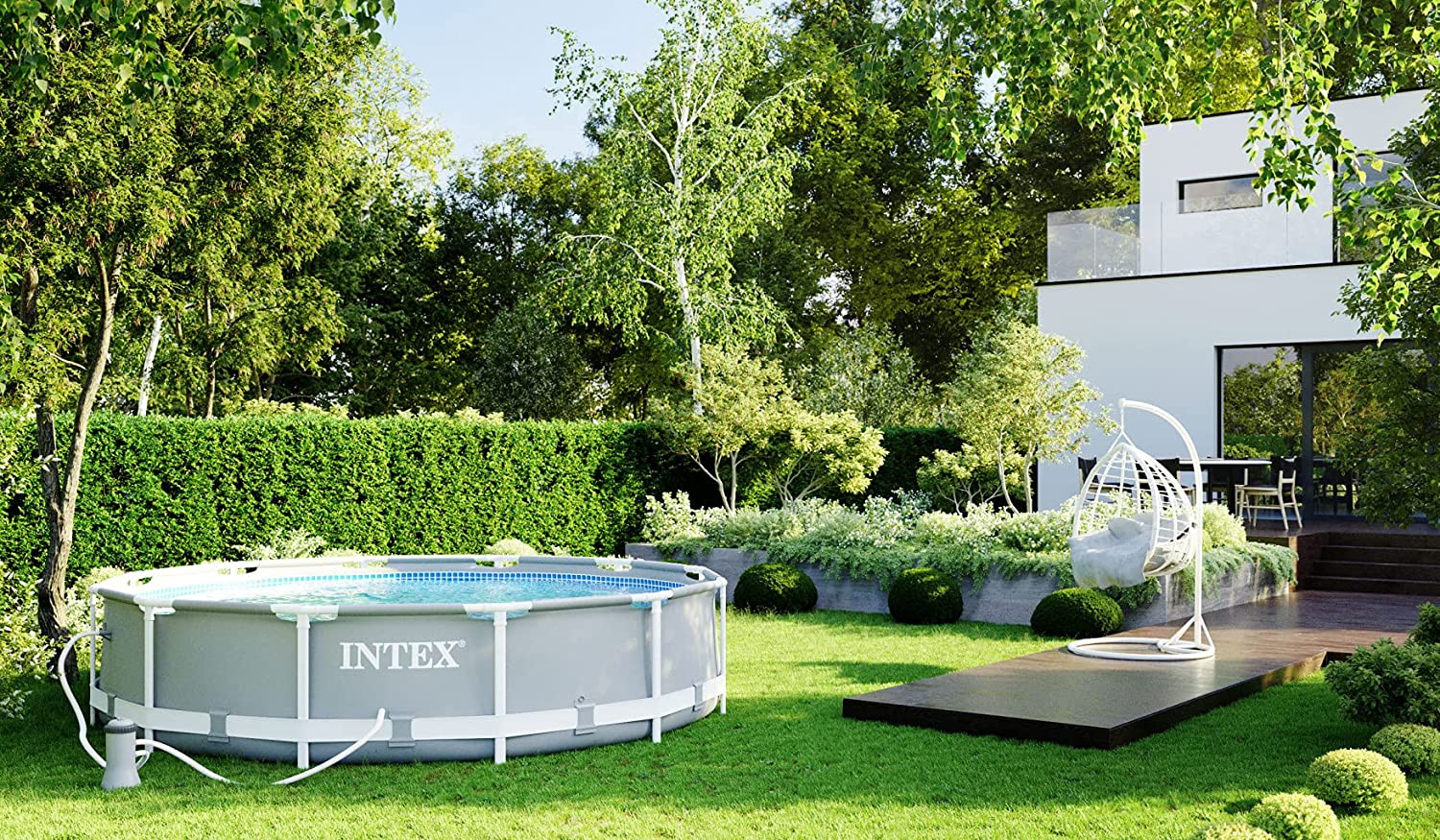 Intex PRISM 12' Metal Frame Above Ground Pool - 366cm x 76cm 26712 4