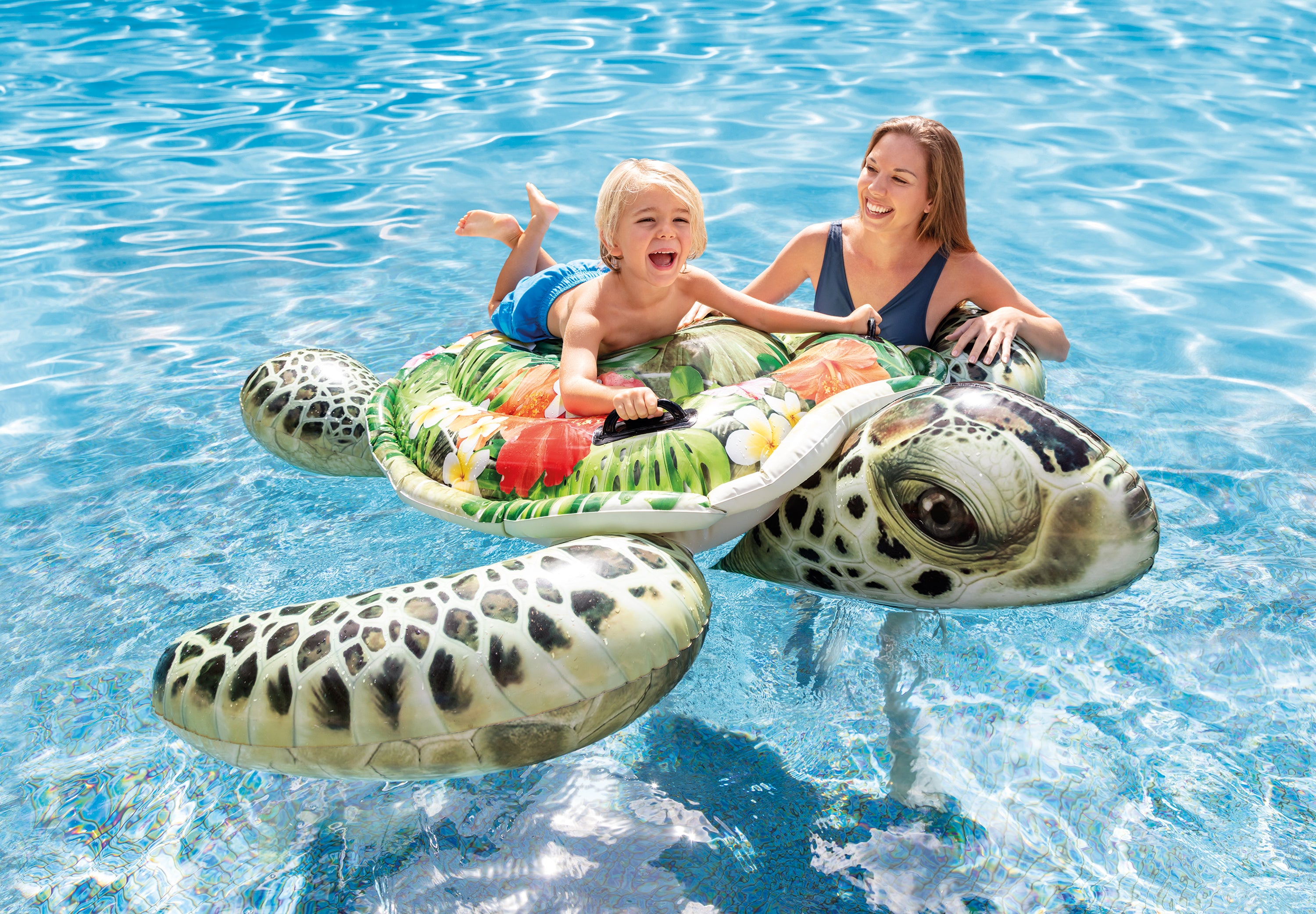 Intex Sea Turtle Realistic Giant Ride-On 57555 4