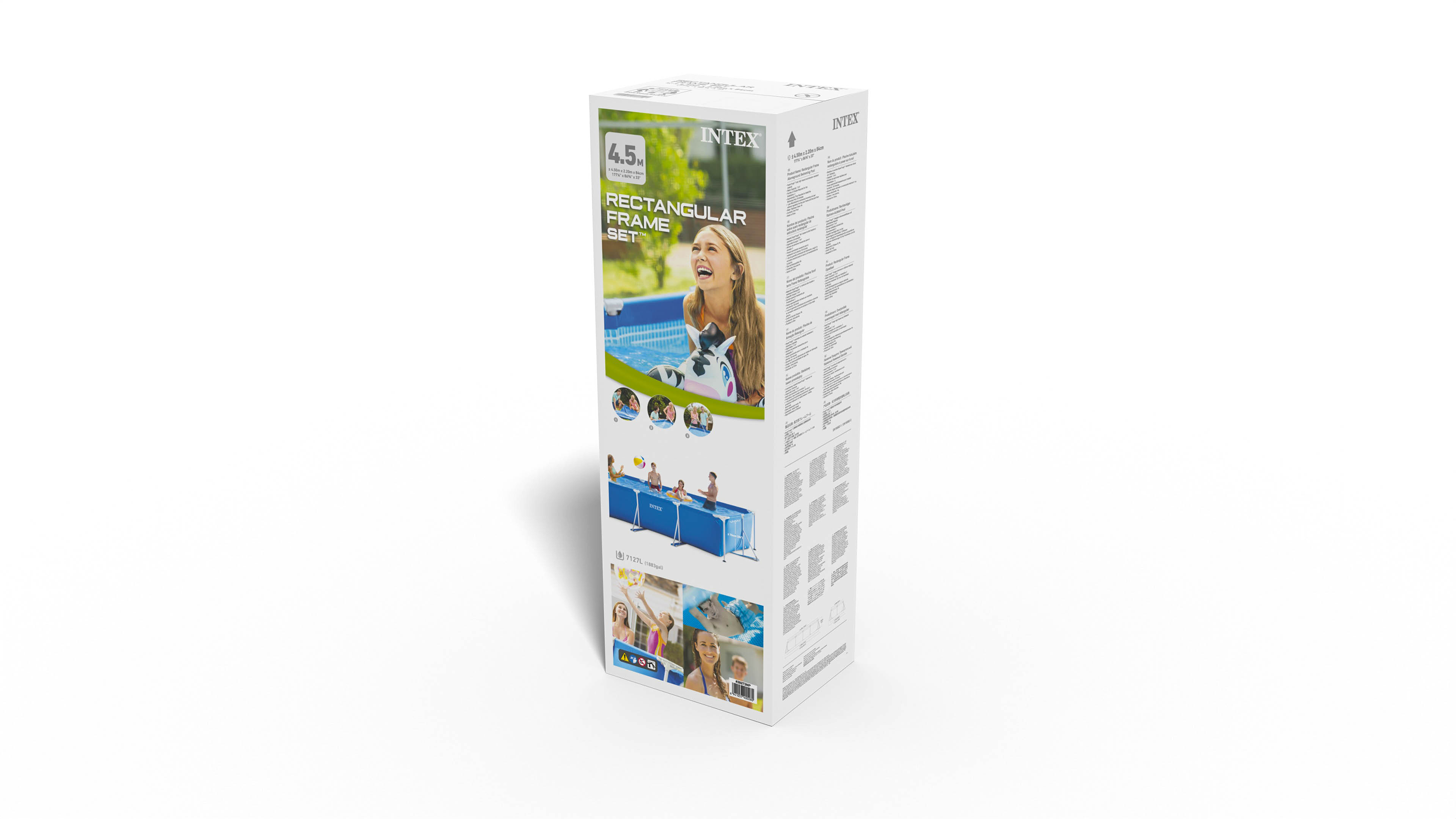 Intex Rectangular Frame Pool 4.5m X 2.2m X 0.84m 28273 9