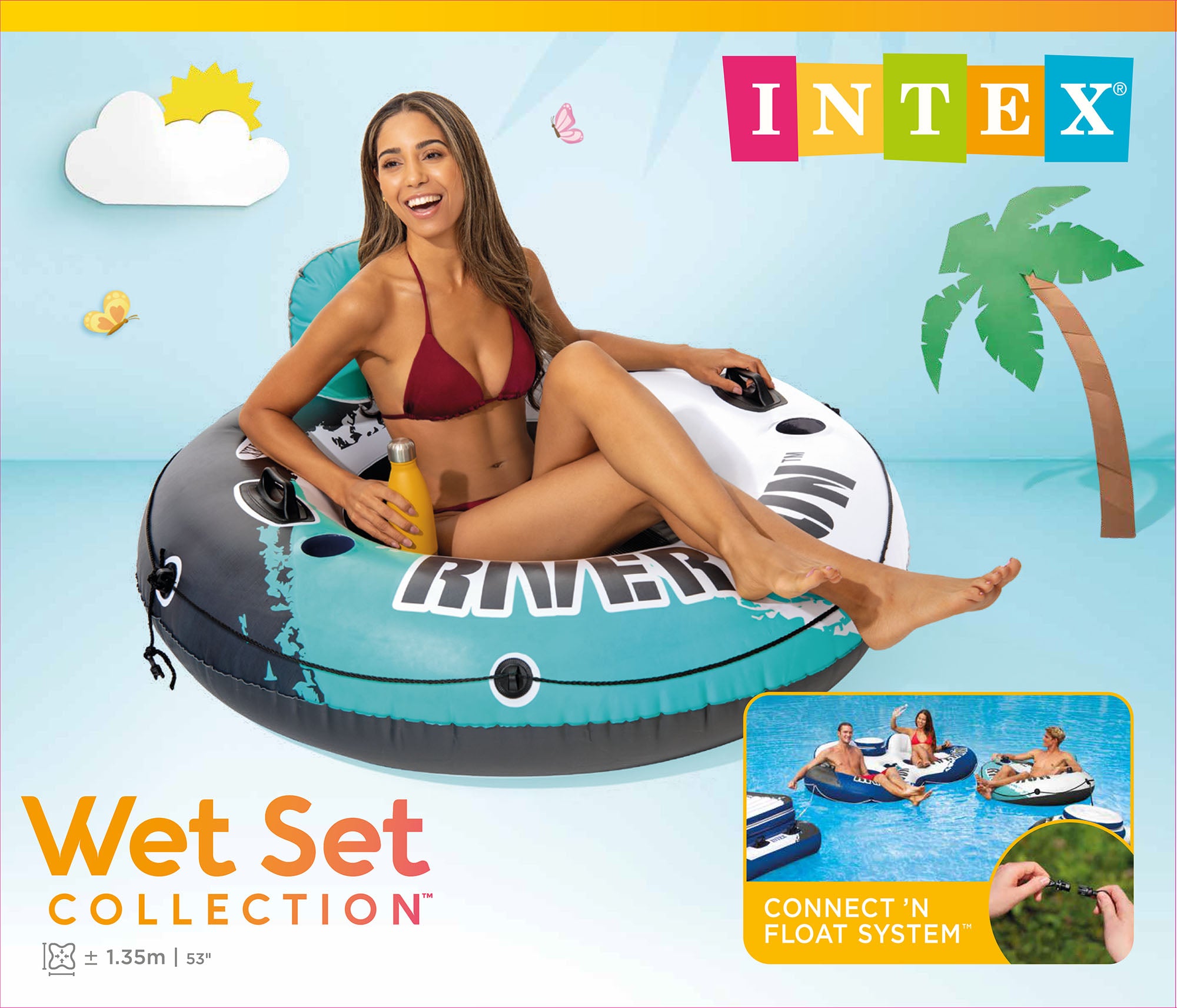 Intex River Run Aqua Inflatable Tube 56825 10