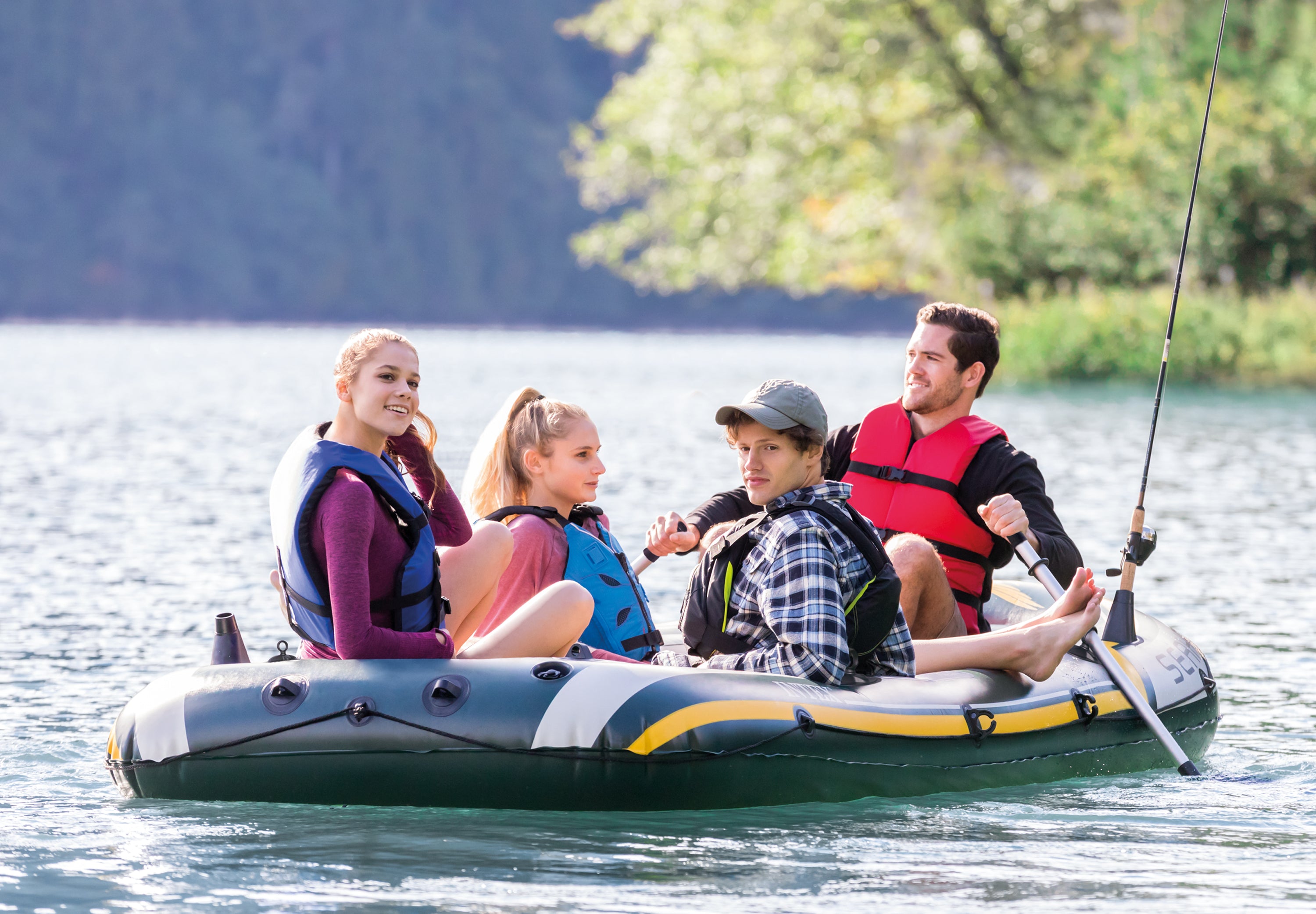 Intex Seahawk 4 Boat Set 68351 7