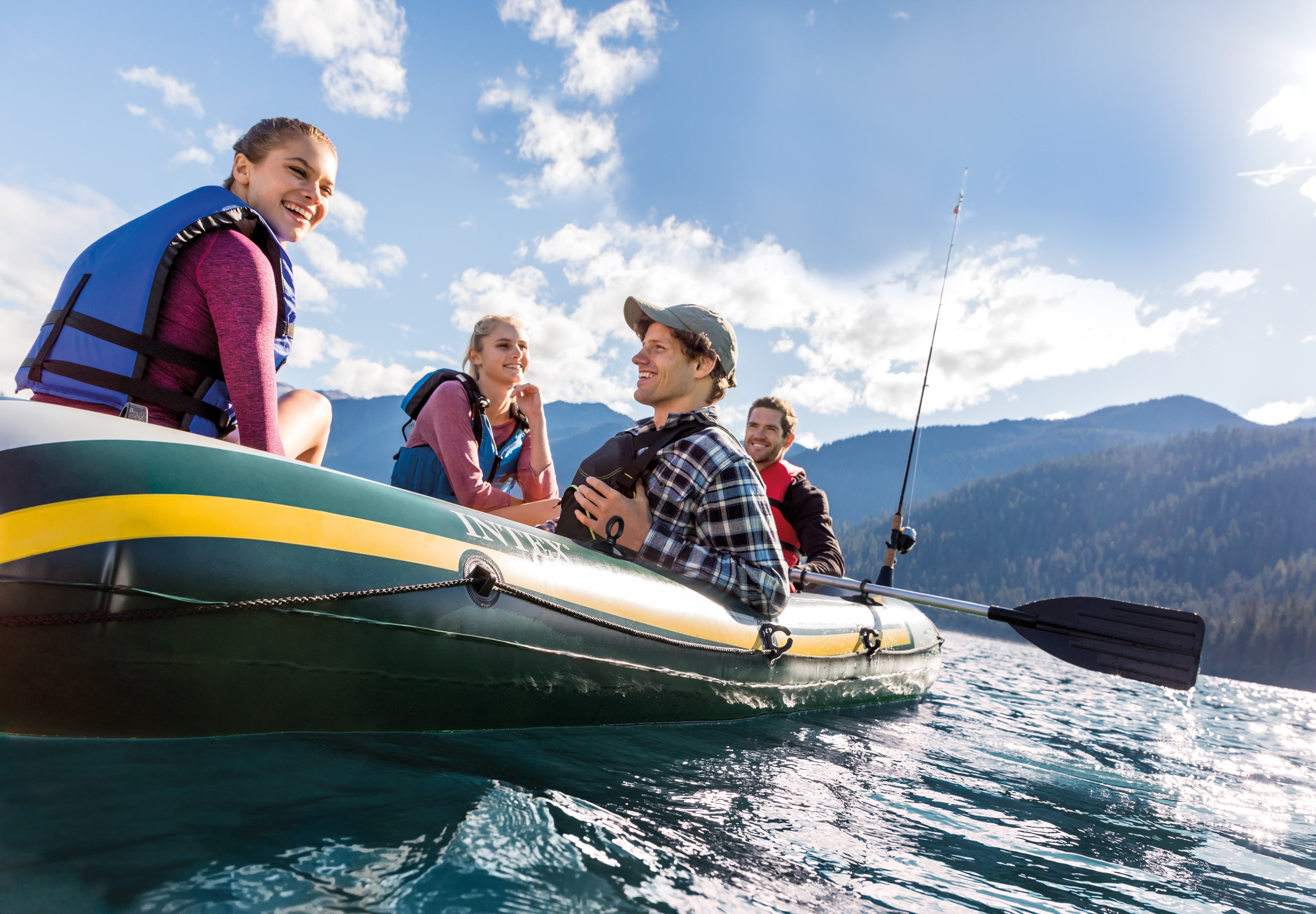 Intex Seahawk 4 Boat Set 68351 10