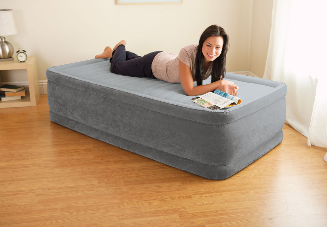 Intex Single (Twin) Deluxe Air Bed 46cm 64412 12