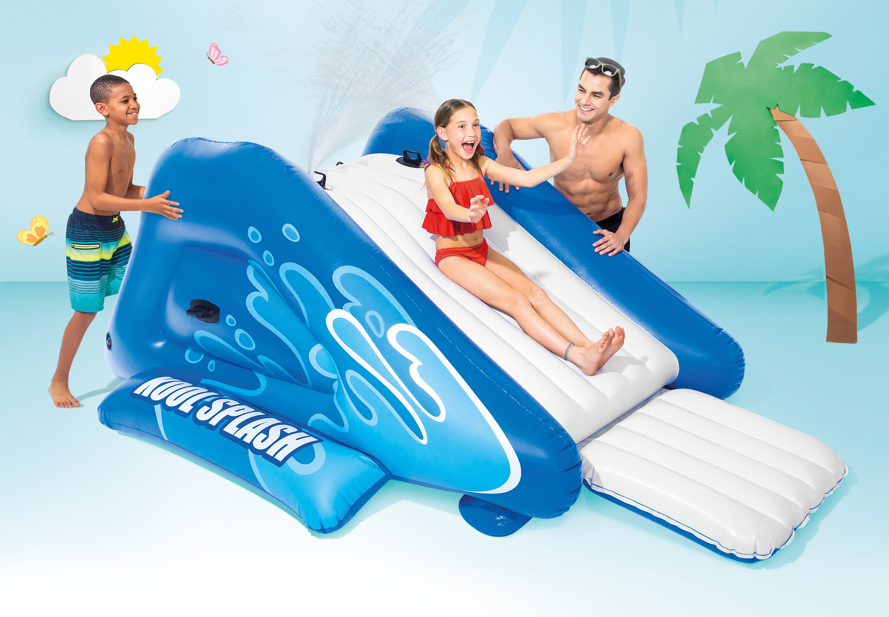 Intex Kool Splash Inflatable Water Slide with Spray 58849 8