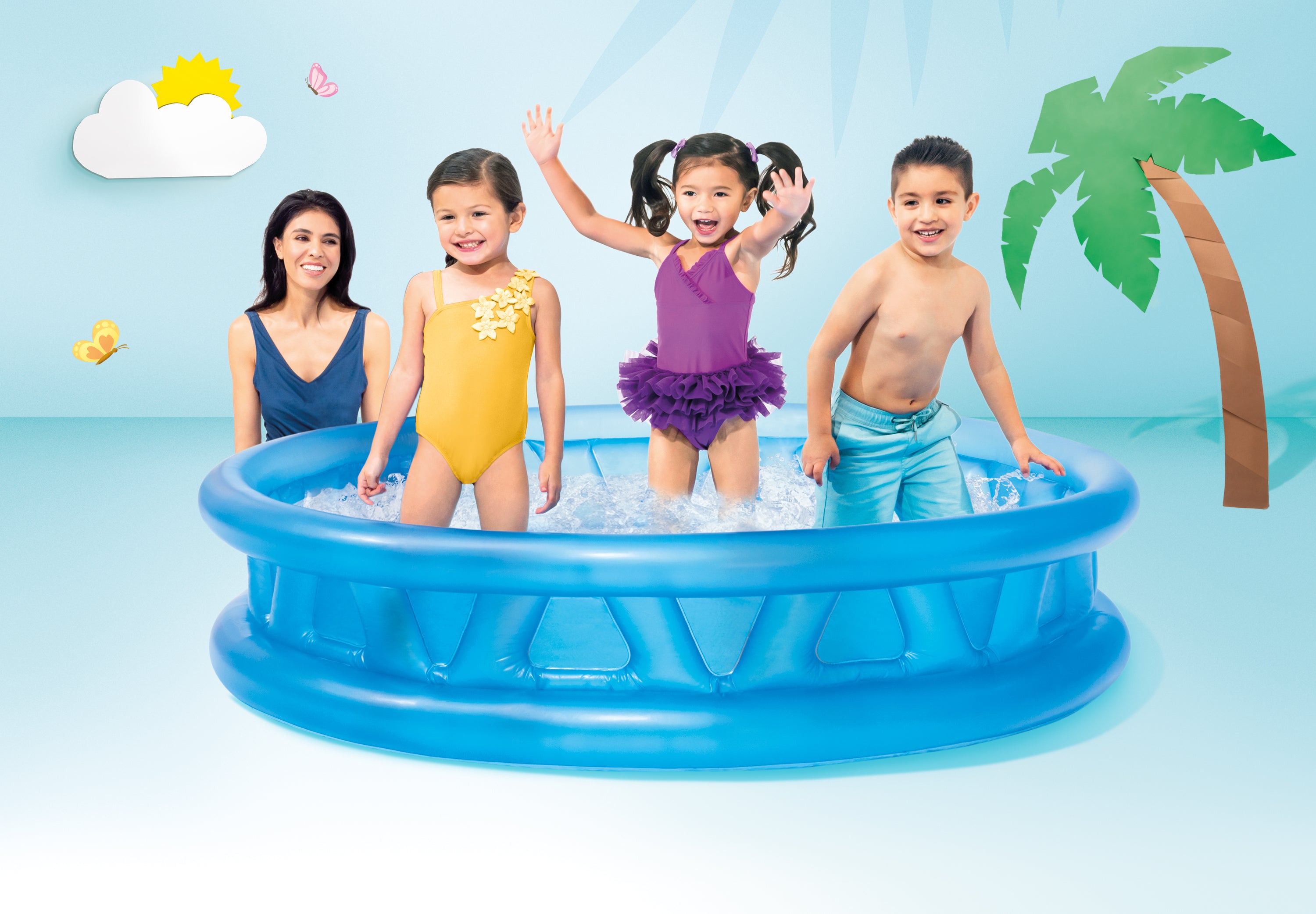 Intex Soft Side Inflatable Pool 58431 3