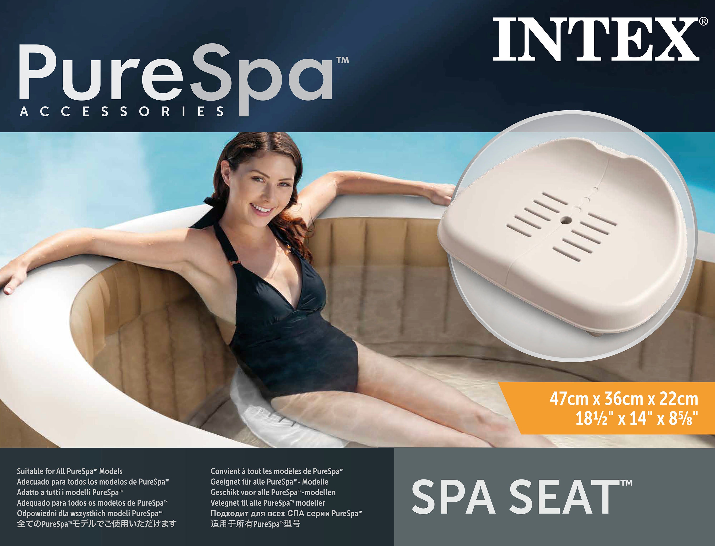 Intex Pure Spa Slip Resistant Removable Seat 28502 5