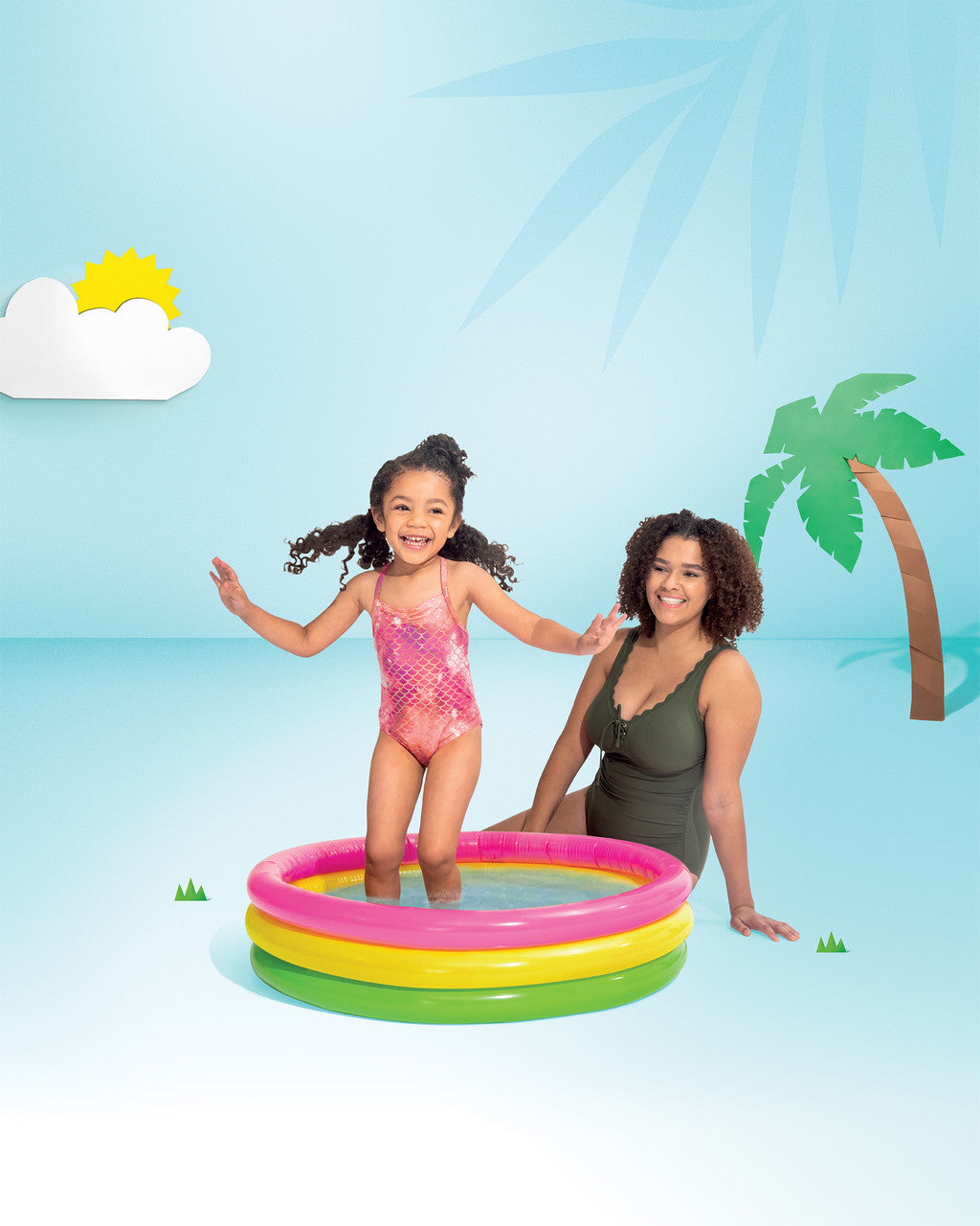 Intex Sunset Glow Kiddie Pool 86cm x 25cm - 58294 4
