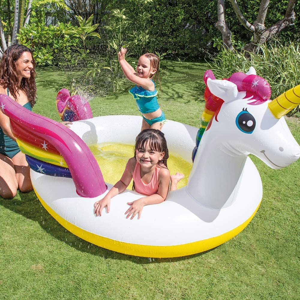 Intex Sun Shade Unicorn Inflatable Spray Pool 58435 3
