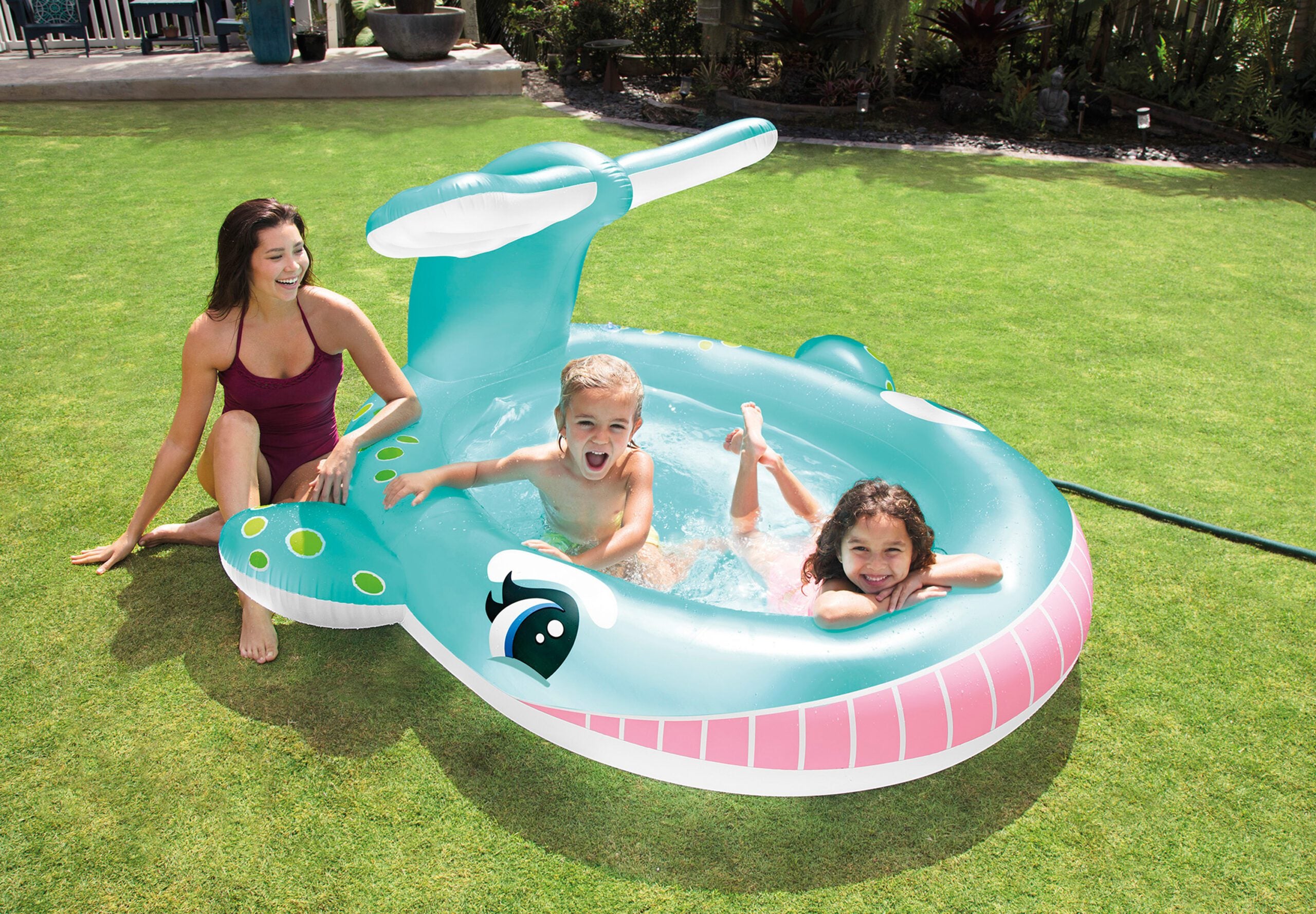 Intex Whale Spray Pool Kids Baby 57440 5