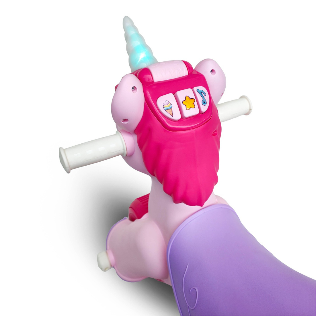 Volta Unicorn Foot To Floor Balance Push Scooter 3+ SHP708_PNK 7