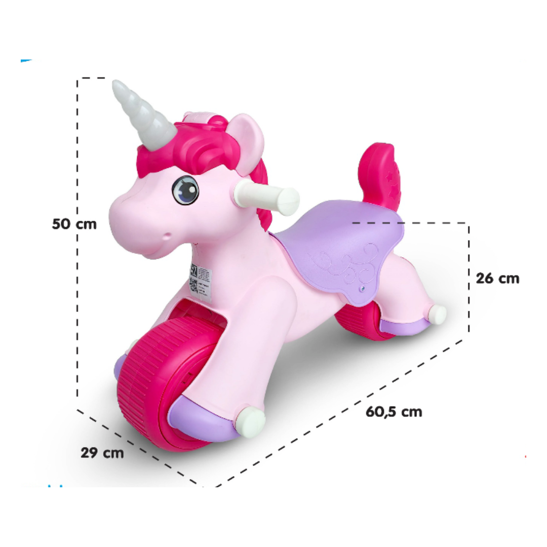 Volta Unicorn Foot To Floor Balance Push Scooter 3+ SHP708_PNK 9
