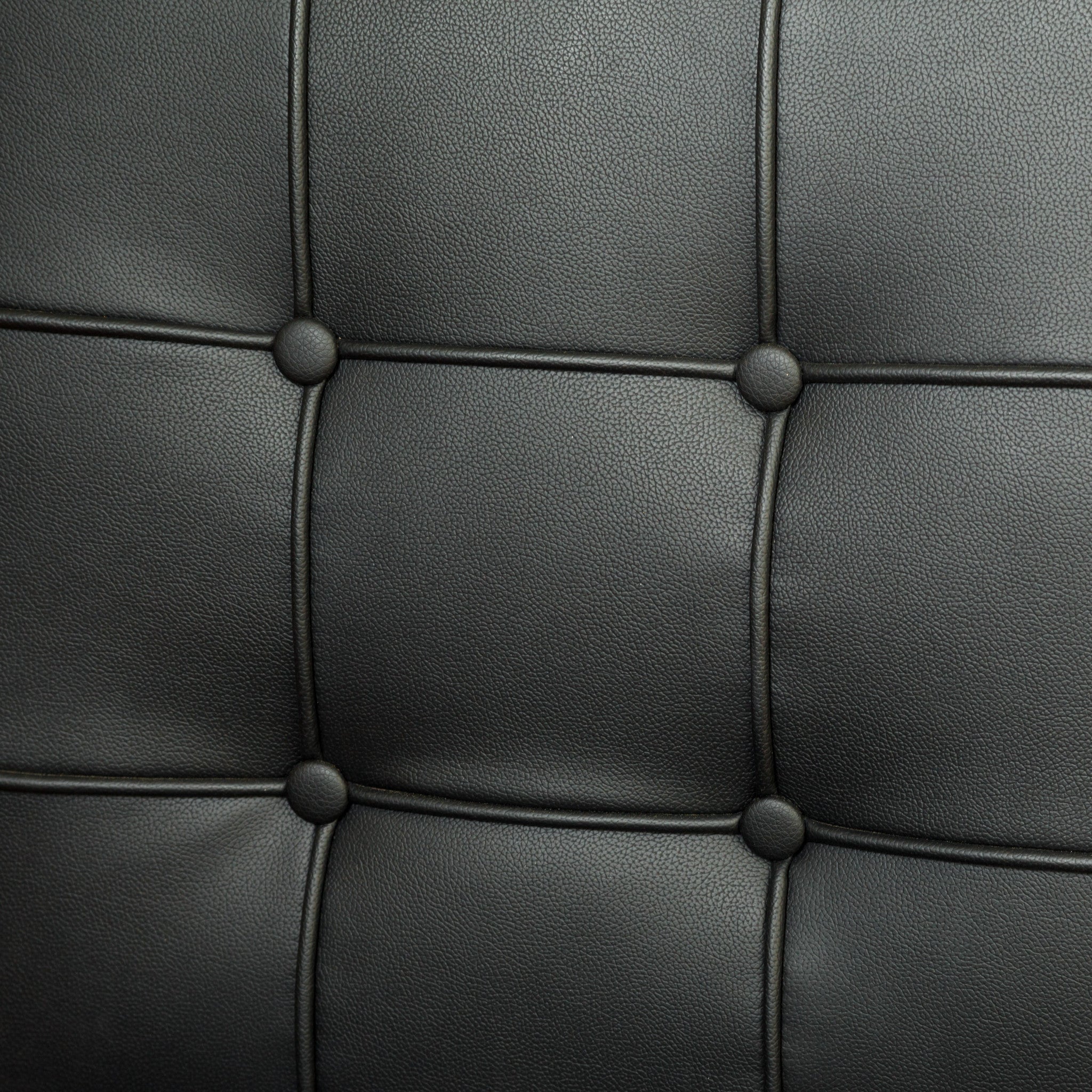 Pandora Modern Bonded Leather Dining Chair in Black 3