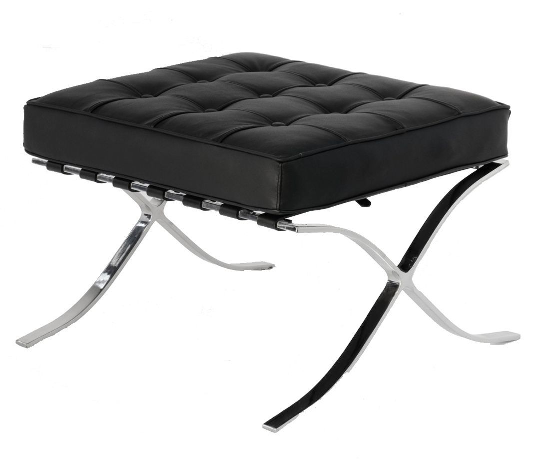 Black Barcelona Ottoman - Classic Version - Replica 3